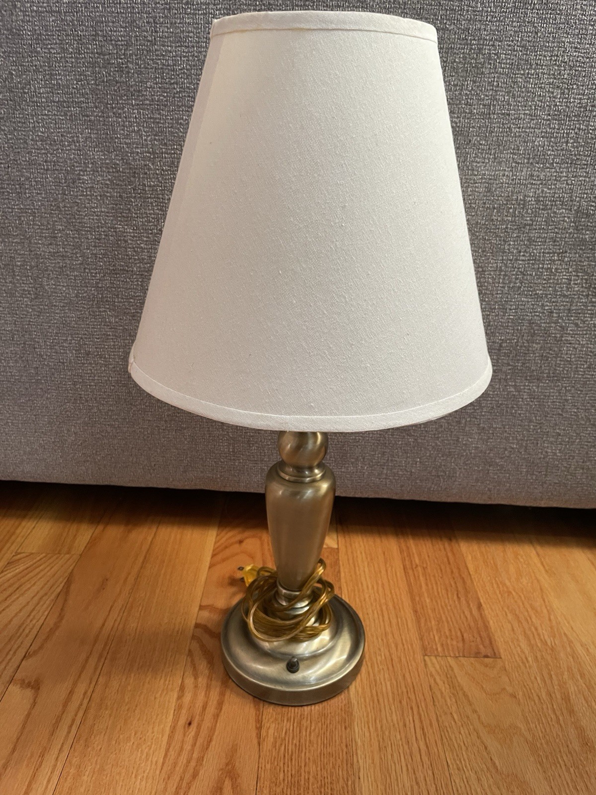 Exquisite Mid Early 2000s Antique Lamp . Vintage polished Brass Plated