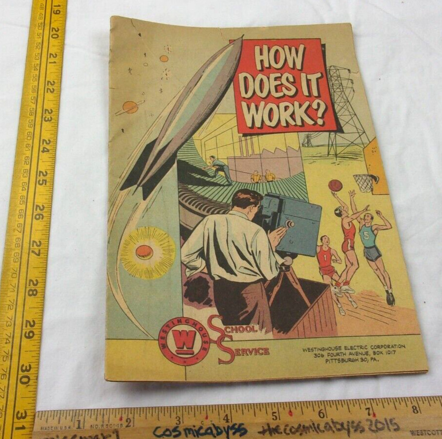 How Does it work? Atomic energy Radio Westinghouse 1950 promo comic book VG