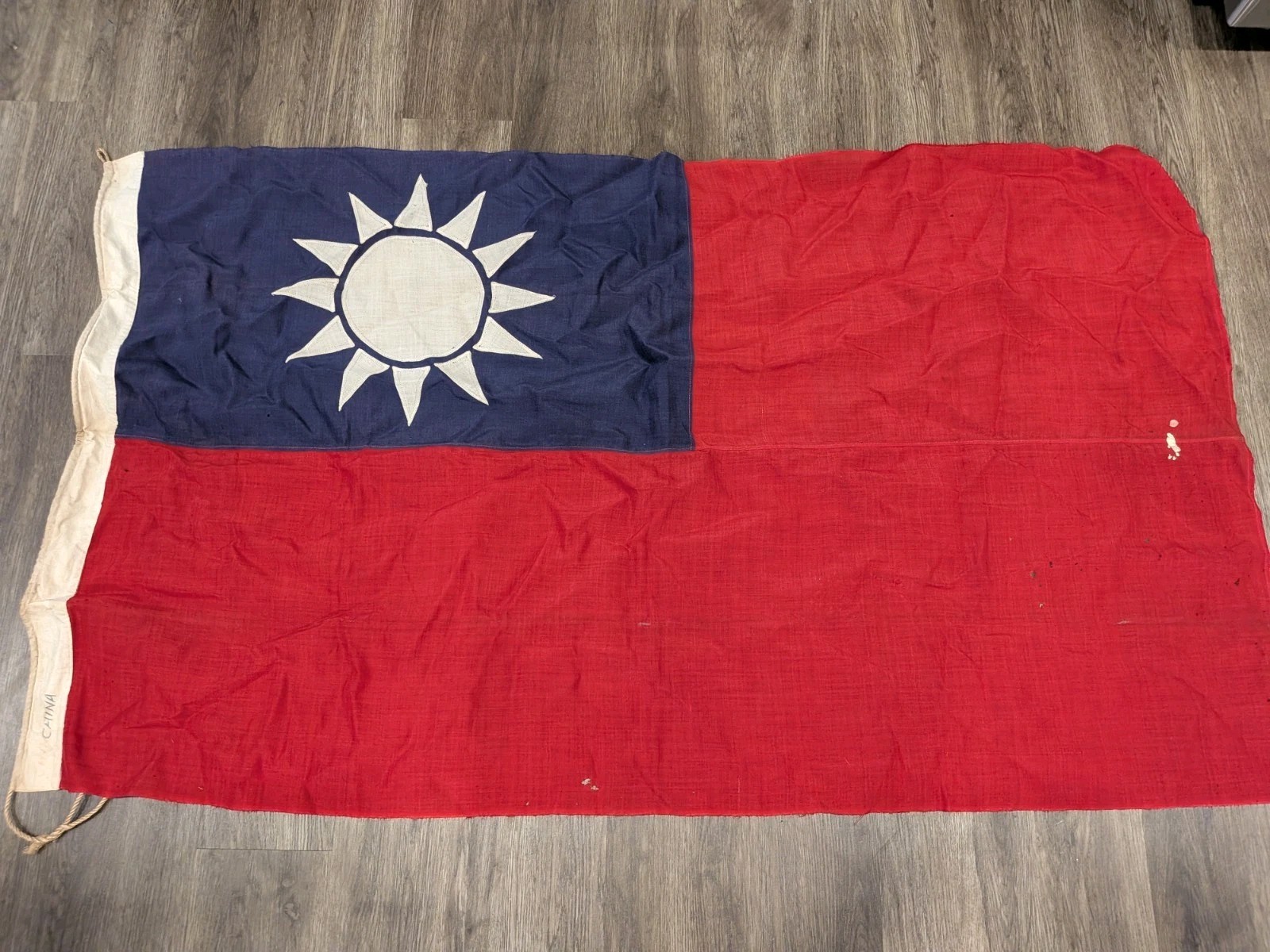 1940\'s WWII Republic of China Taiwan Refugee Flag Chinese Civil War 34\