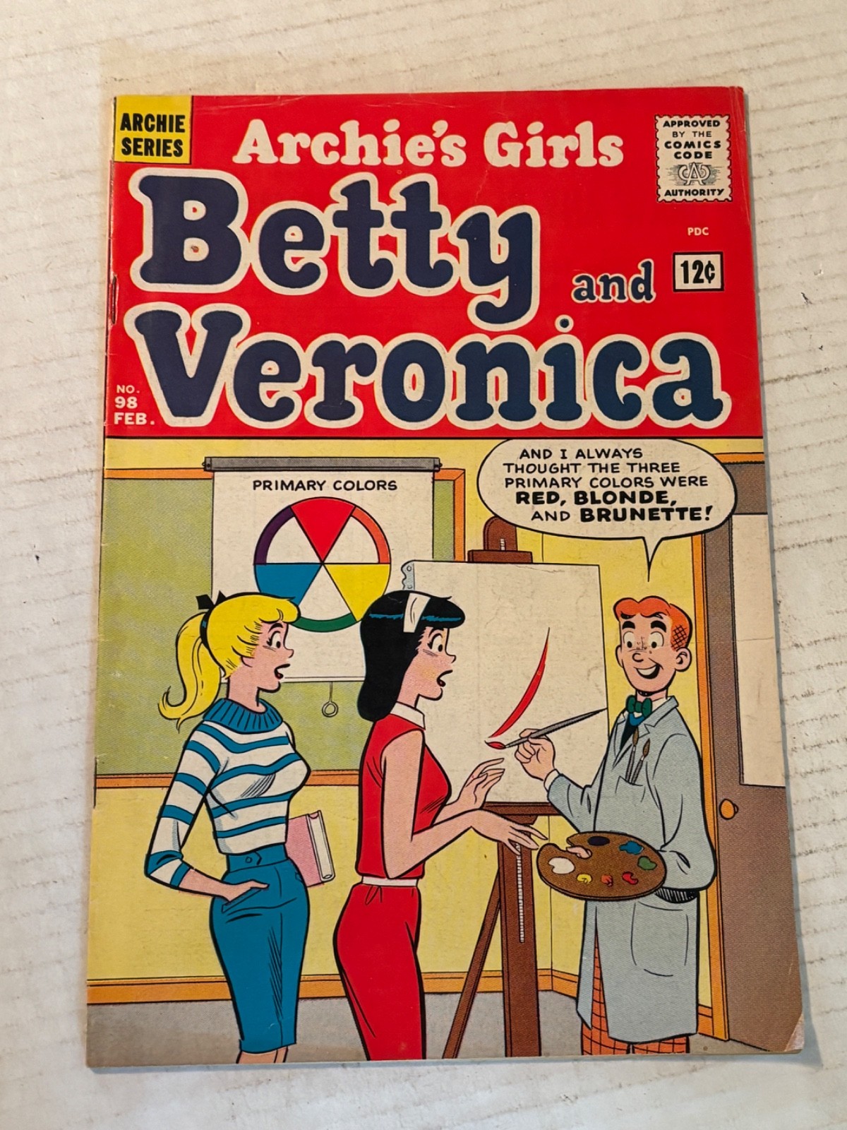 1964 Archie\'s Girls Betty and Veronica #98 Comic Book /D637