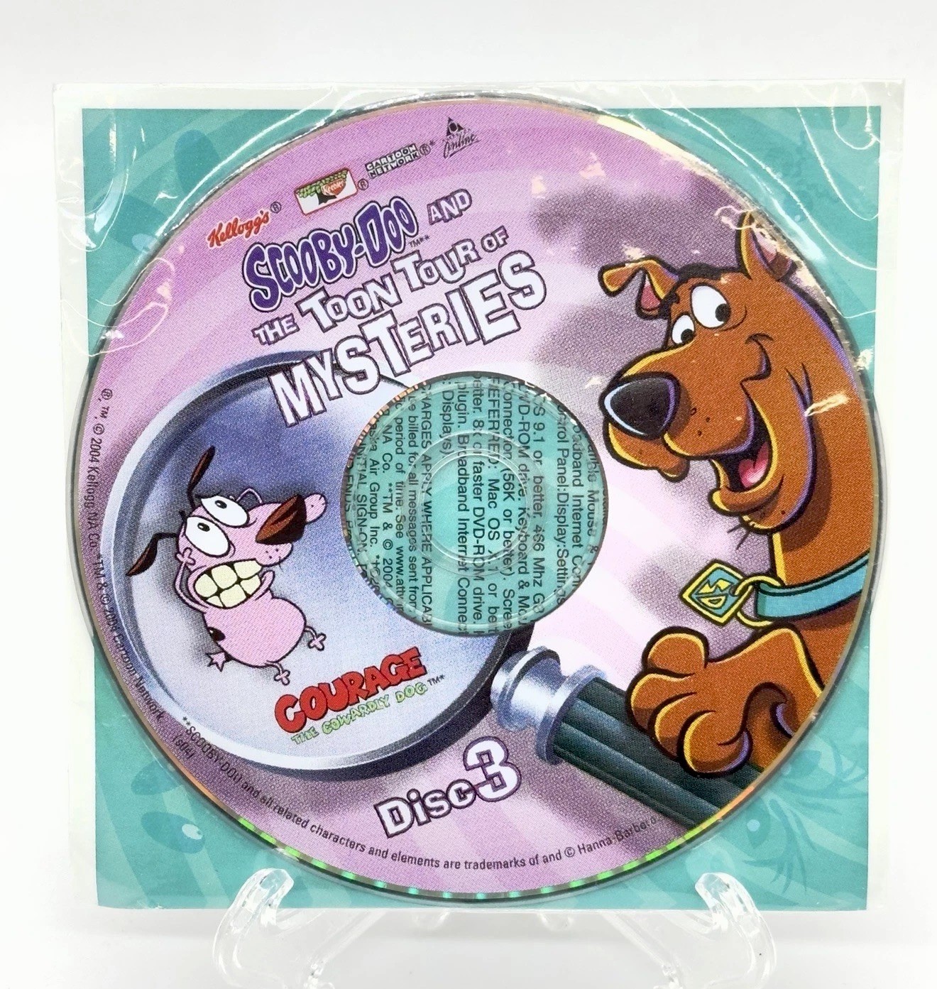Kellogg\'s Scooby-Doo & the Toon Tour of Mysteries Disc 3 DVD-ROM Courage Dog NEW