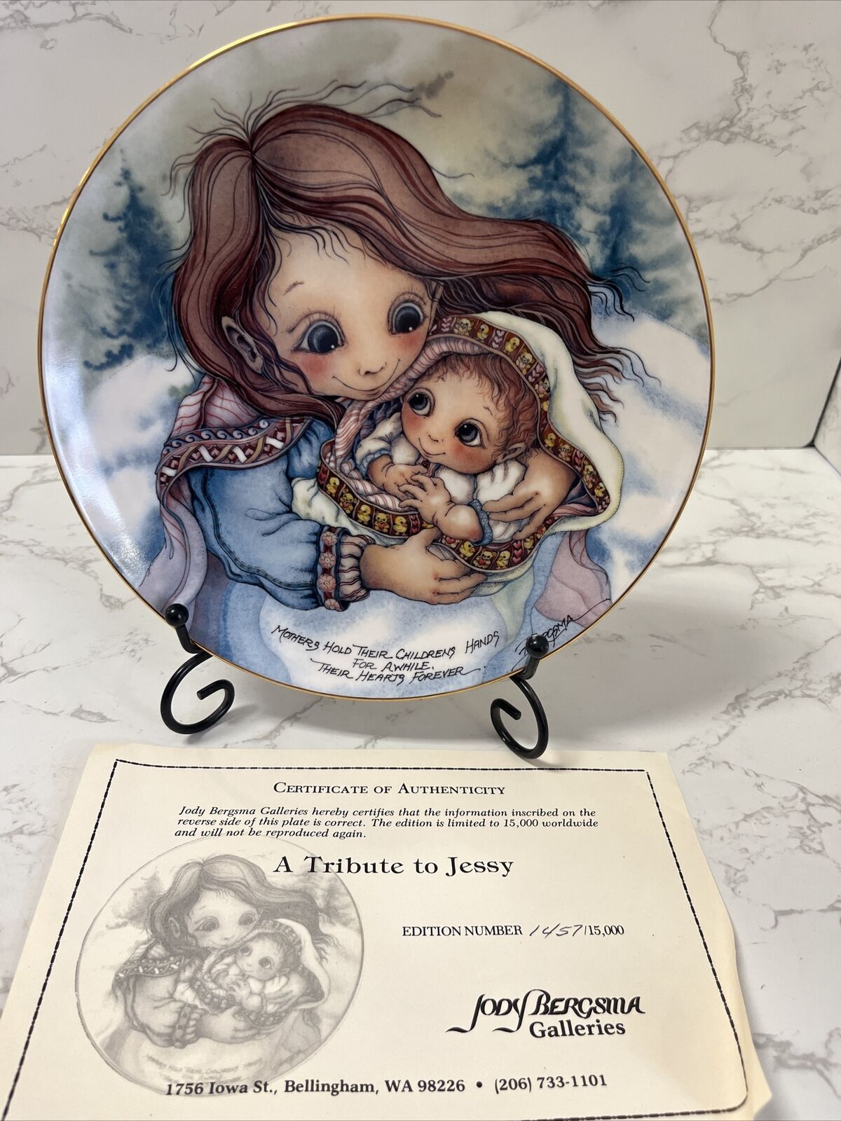 Jody Bergsma A Tribute To Jessy Collector Plate