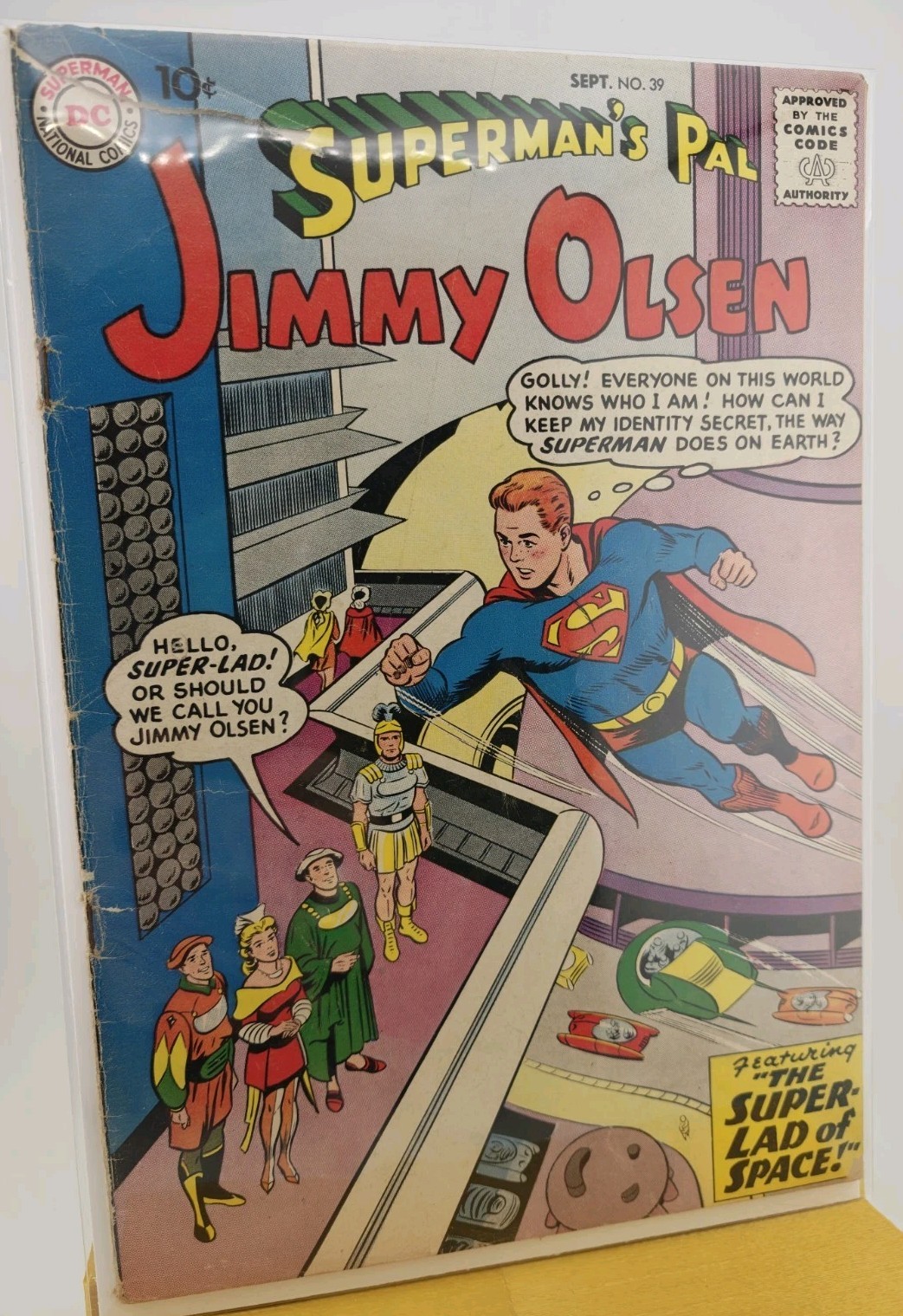 Superman\'s Pal Jimmy Olsen #39 Sept 1959 DC Comics Super-Lad Curt Swan Complete