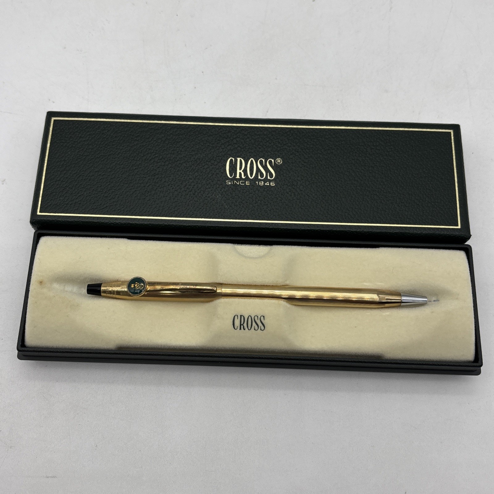 Cross 10kt GF Ballpoint Pen University Of Miami Collegiate Emblem w Gift Box USA
