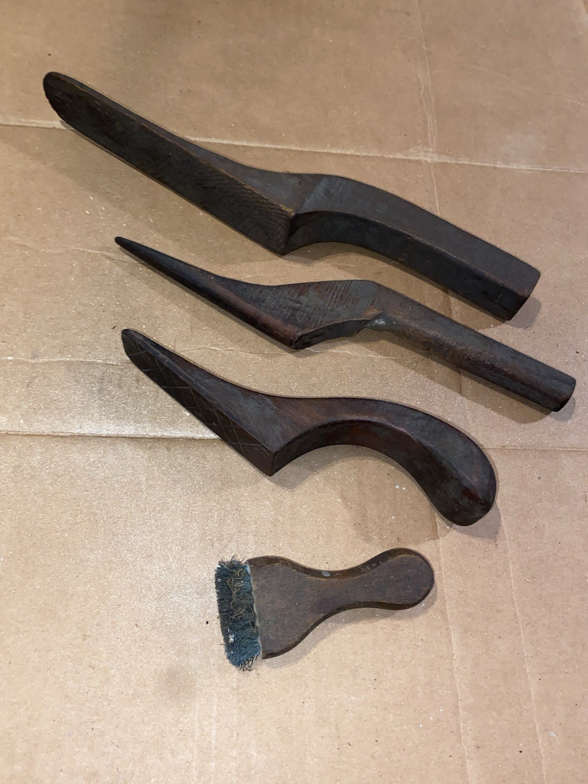 Vintage Wooden Auto Body Shaping tools - Lead Shaping tools - AUTO SHOP TOOLS