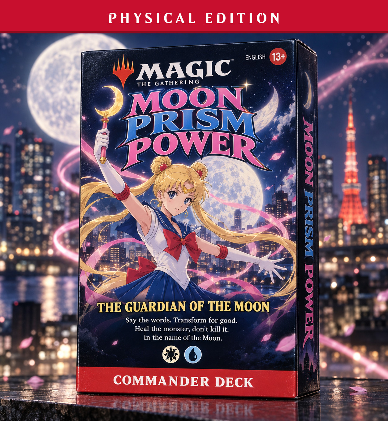 Sailor Moon - Usagi Tsukino, PRINTED 100 Card Commander Deck, MTG EDH
