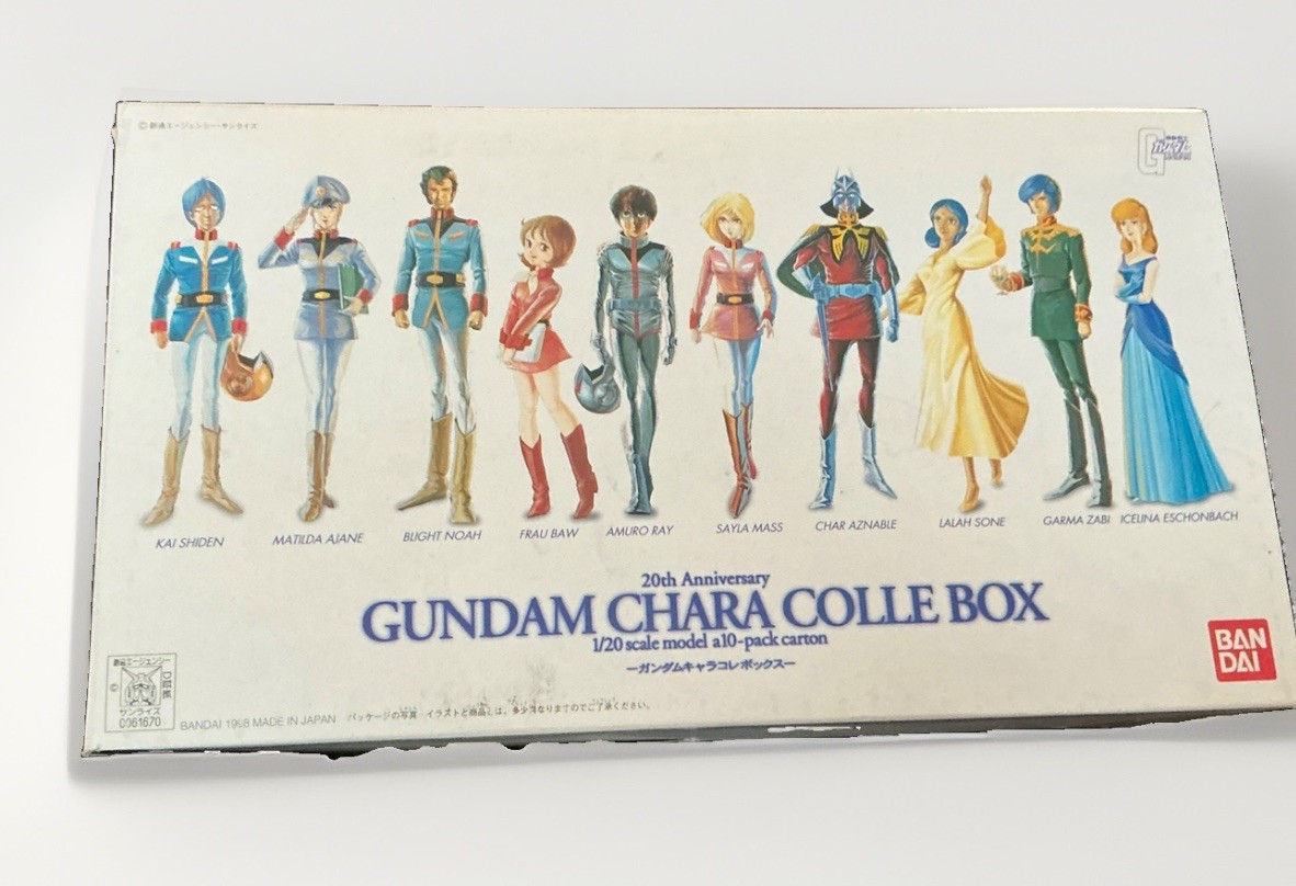 Bandai Gundam Chara Colle Box 1/20 Scale 10 Pack Set 20th Anniversary Anime 