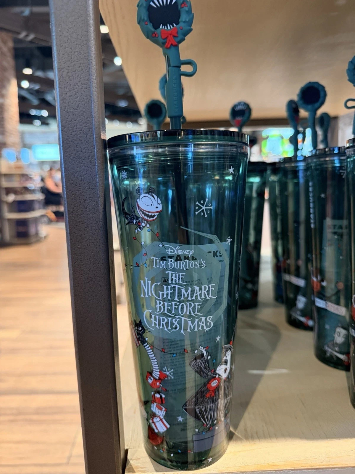 NEW HOT Starbucks 2026 Nightmare Before Christmas Green Tumbler Cup Holiday 24oz