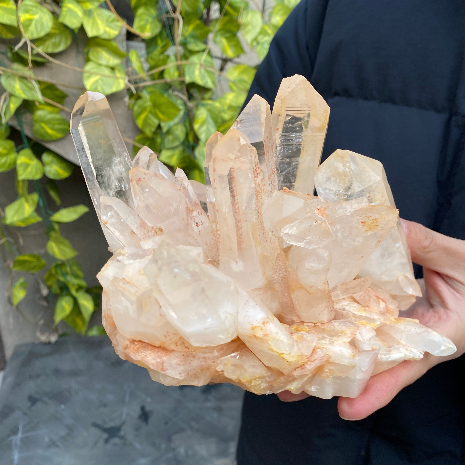4.9lb Natural Clear White Quartz Crystal Cluster Rough Healing Specimen