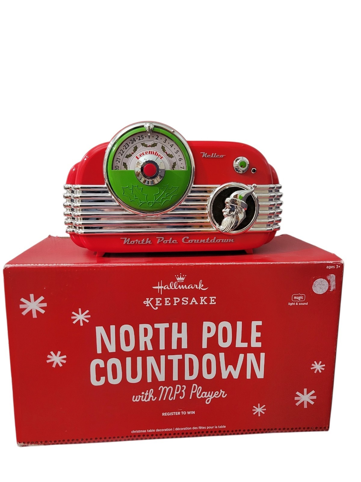 2013 Hallmark Keepsake Christmas North Pole Countdown MP3 Player Sound Lights