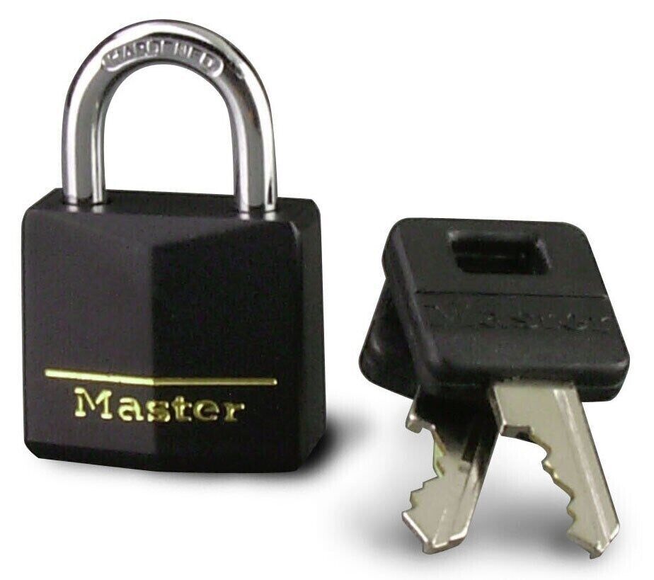 Master Lock 131T Hardened Steel Covered Solid Body Padlock 1-3/16 in.