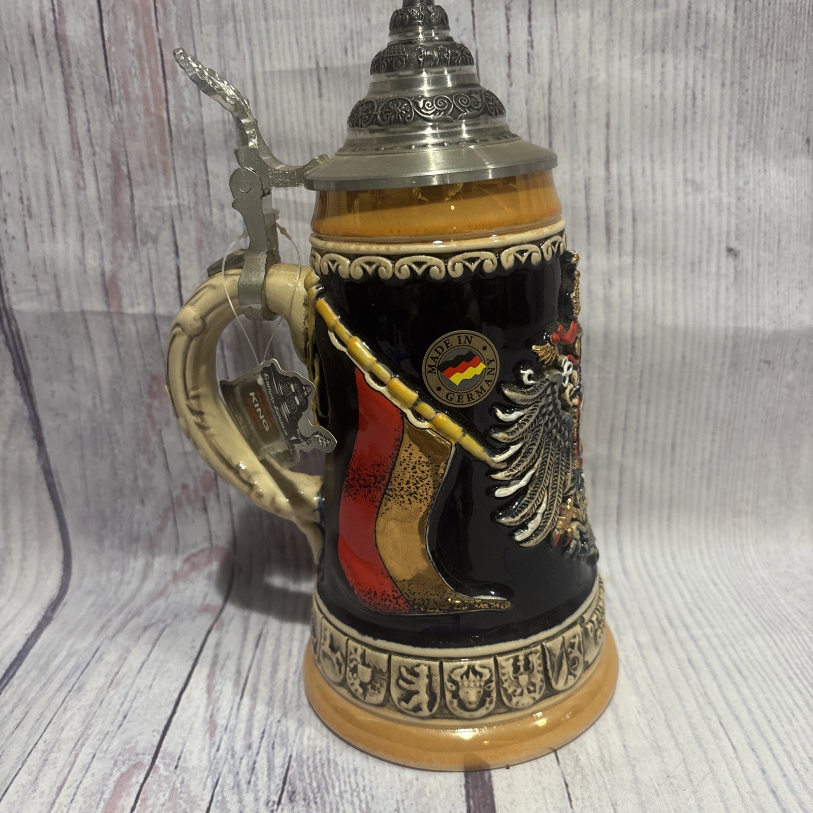 NEW Original KING Handmade in Germany Small Lidded Stein DEUTSCHLAND #65 NEW Original KING Handmade in Germany Small Lidded Stein DEUTSCHLAND #65