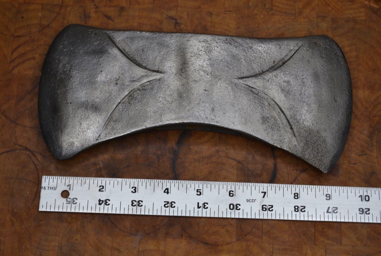 Nice Vintage Clean Double Bit Axe Head W/ Phantom Bevels  3lbs 11.4oz