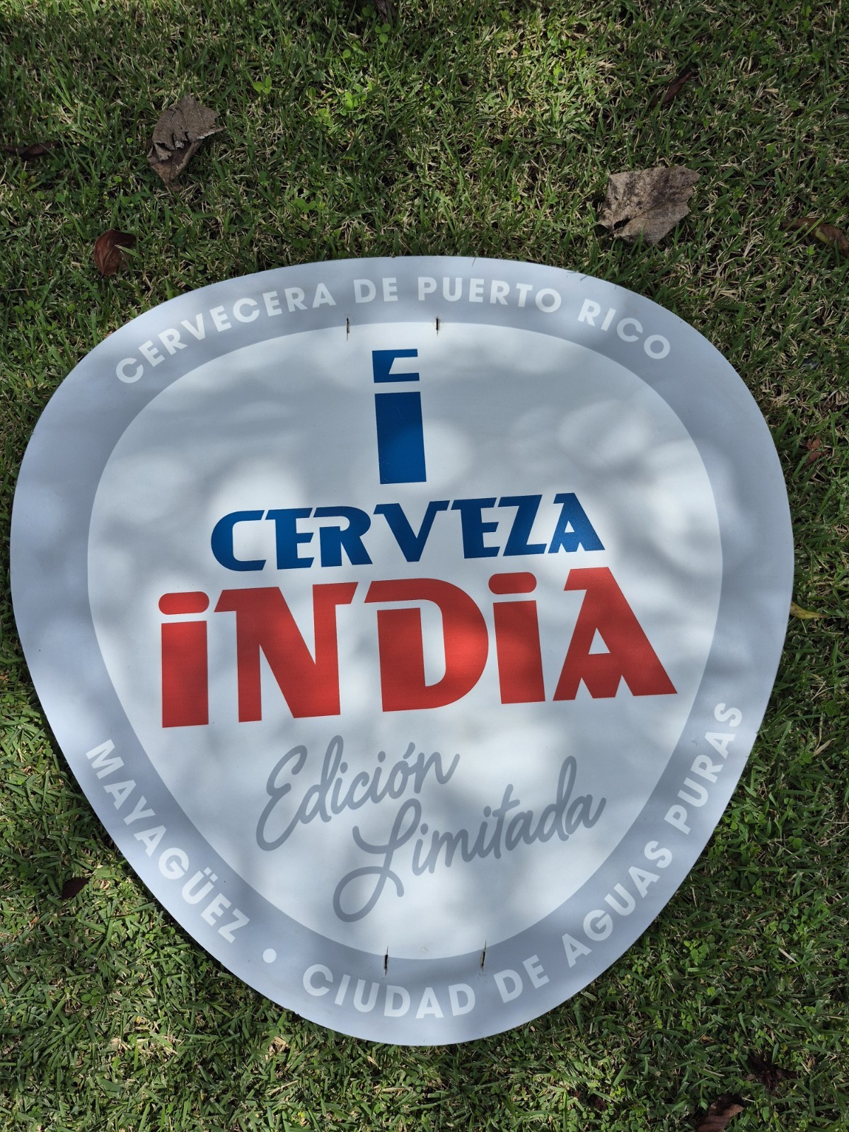 Rare Mayaguez Puerto Rico Cerveza India Beer Limited Edition Sign Original 🇵🇷