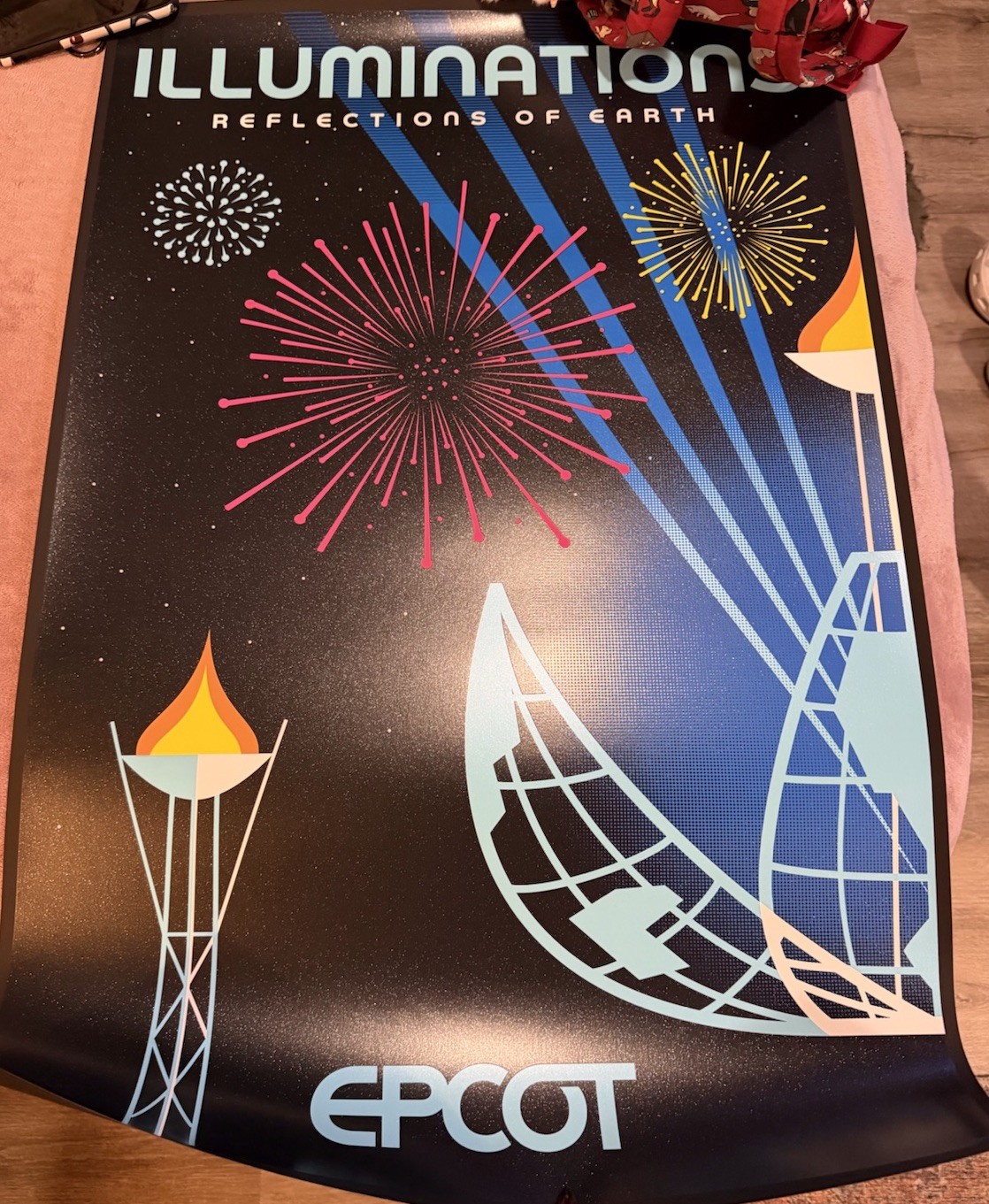 New Disney EPCOT Illuminations Reflections of Earth Serigraph Reprint Poster