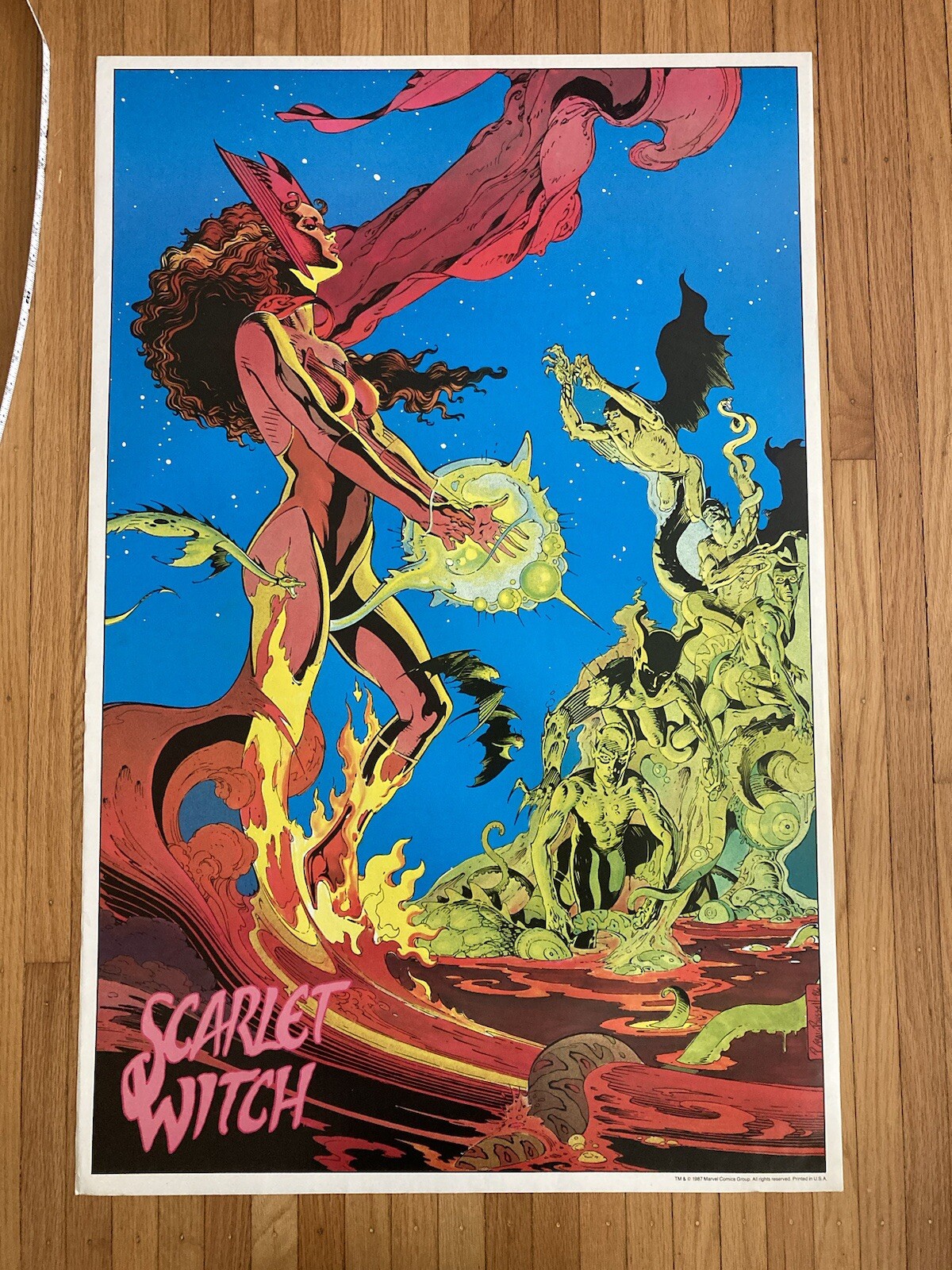 1987 P Craig Russell – Scarlet Witch Comic Poster Print – 22