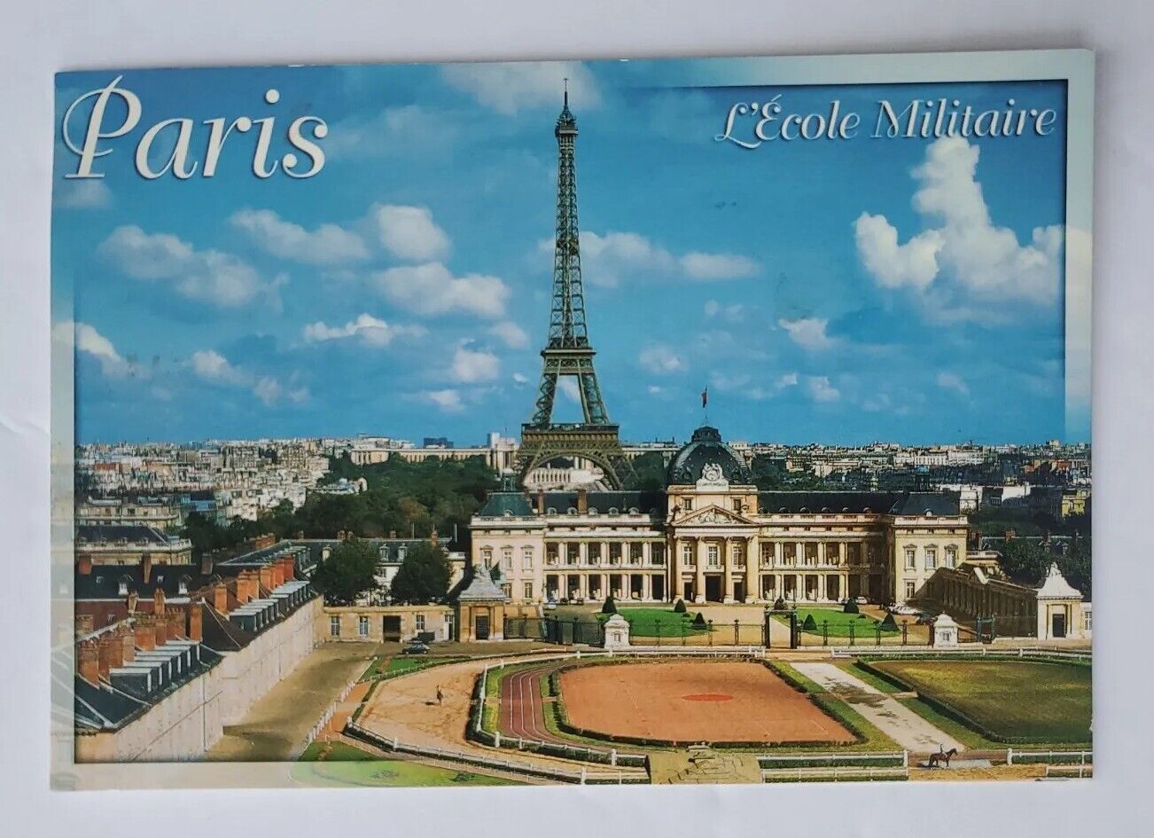 Postcard L\'Ecole Militaire The Military School Paris France Eiffel Tower