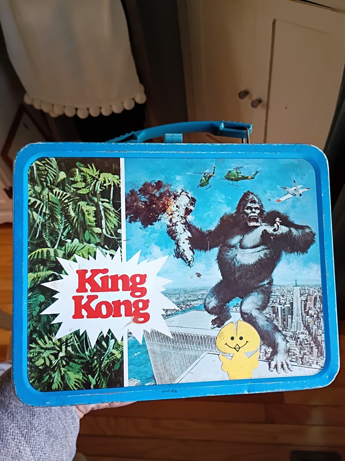  1977 King Kong  Lunchbox NY Twin Towers Thermos world trade center