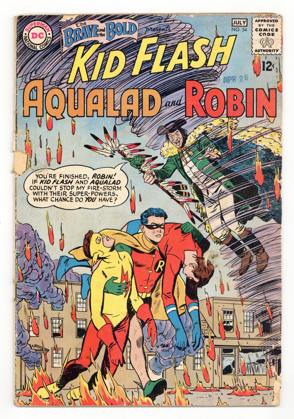 Brave and the Bold #54 FR 1.0 1964 1st app. and origin Teen Titans