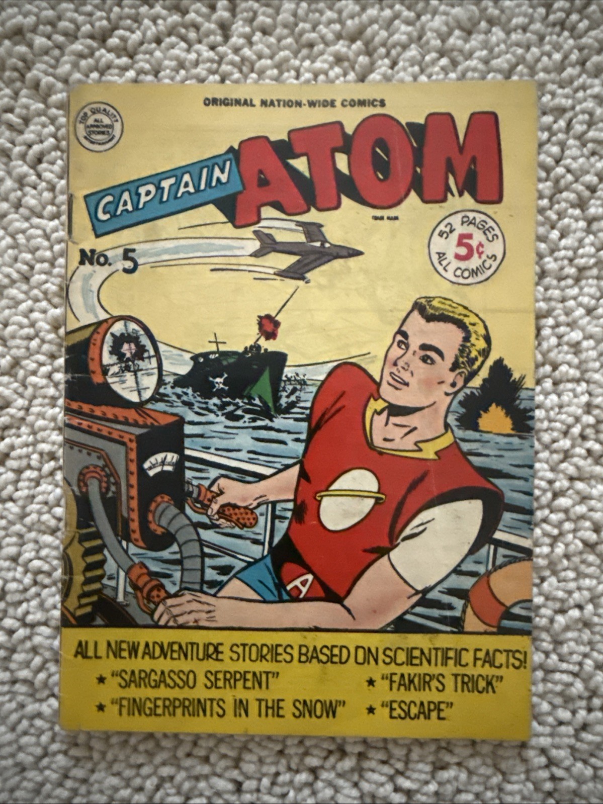 Captain Atom #5 1951 Nationwide \