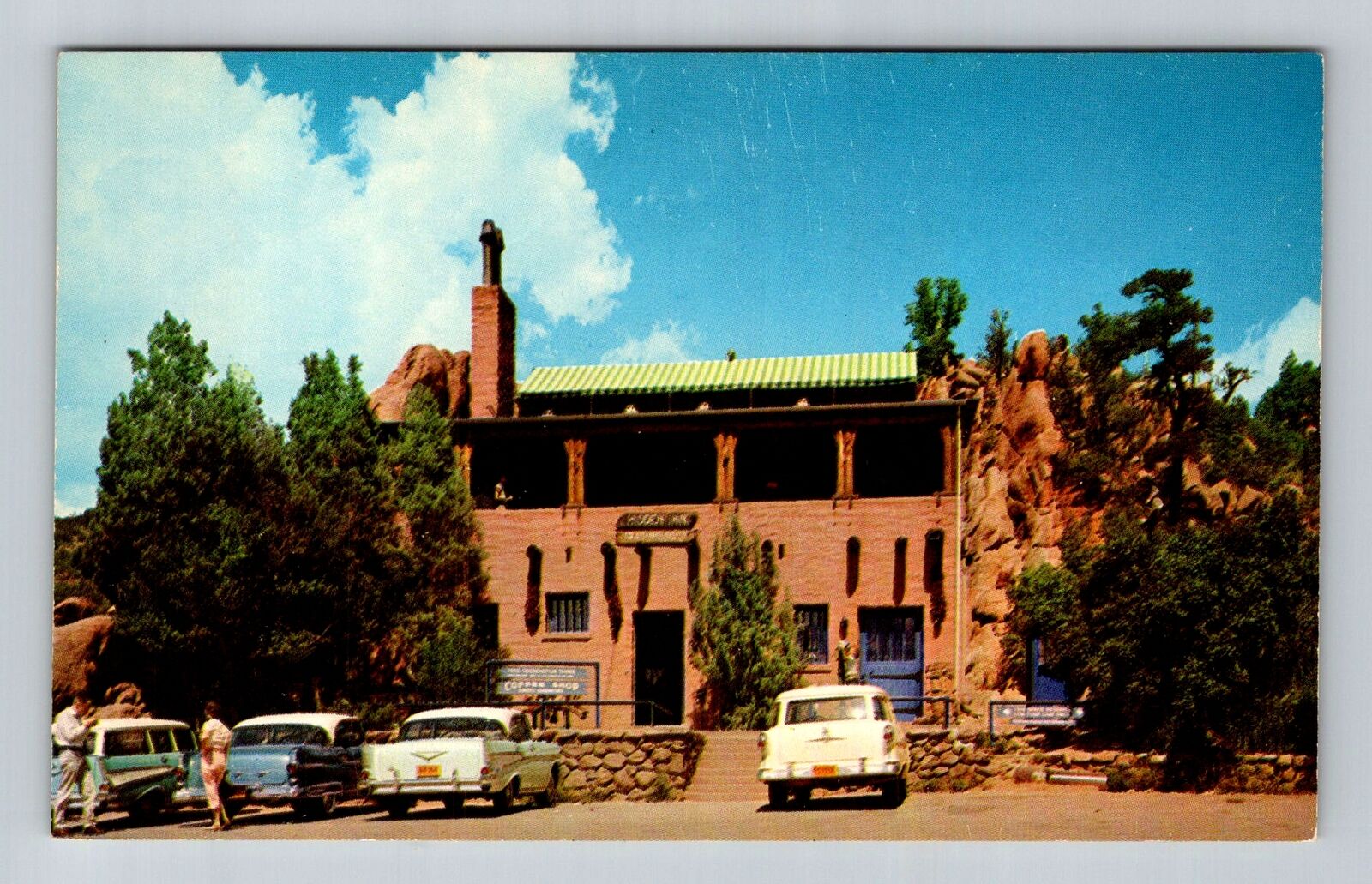 Colorado Springs CO-Colorado, Hidden Inn, Garden Of The Gods, Vintage Postcard