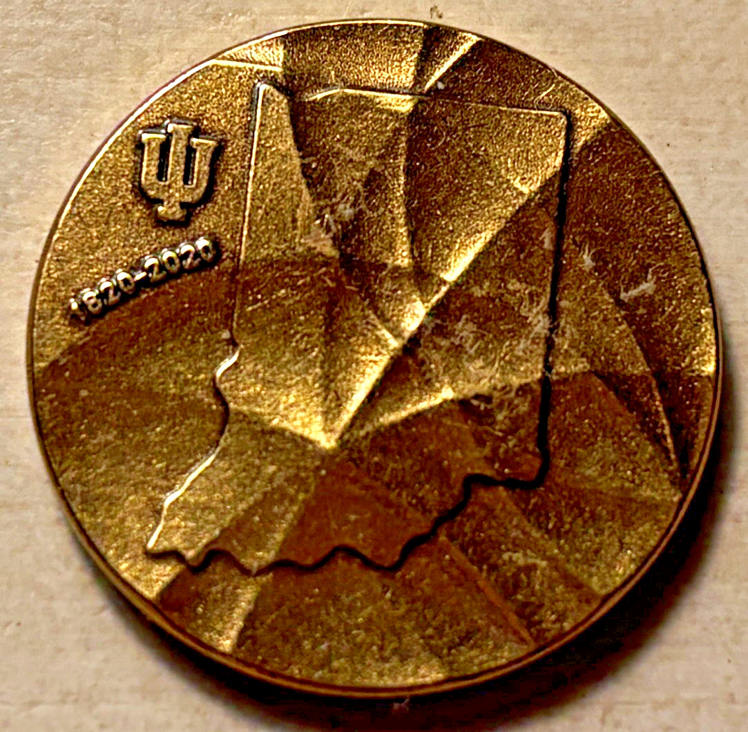Indiana University IU Seal Bicentennial Award Medallion 1
