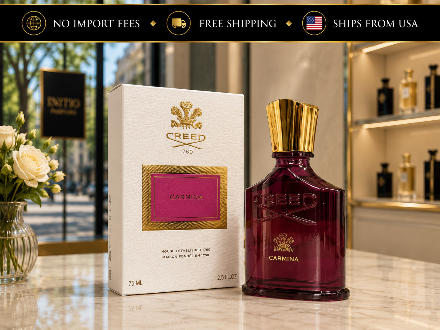 creed carmina Eau de Parfum for women 75 ml New Sealed Box TESTER