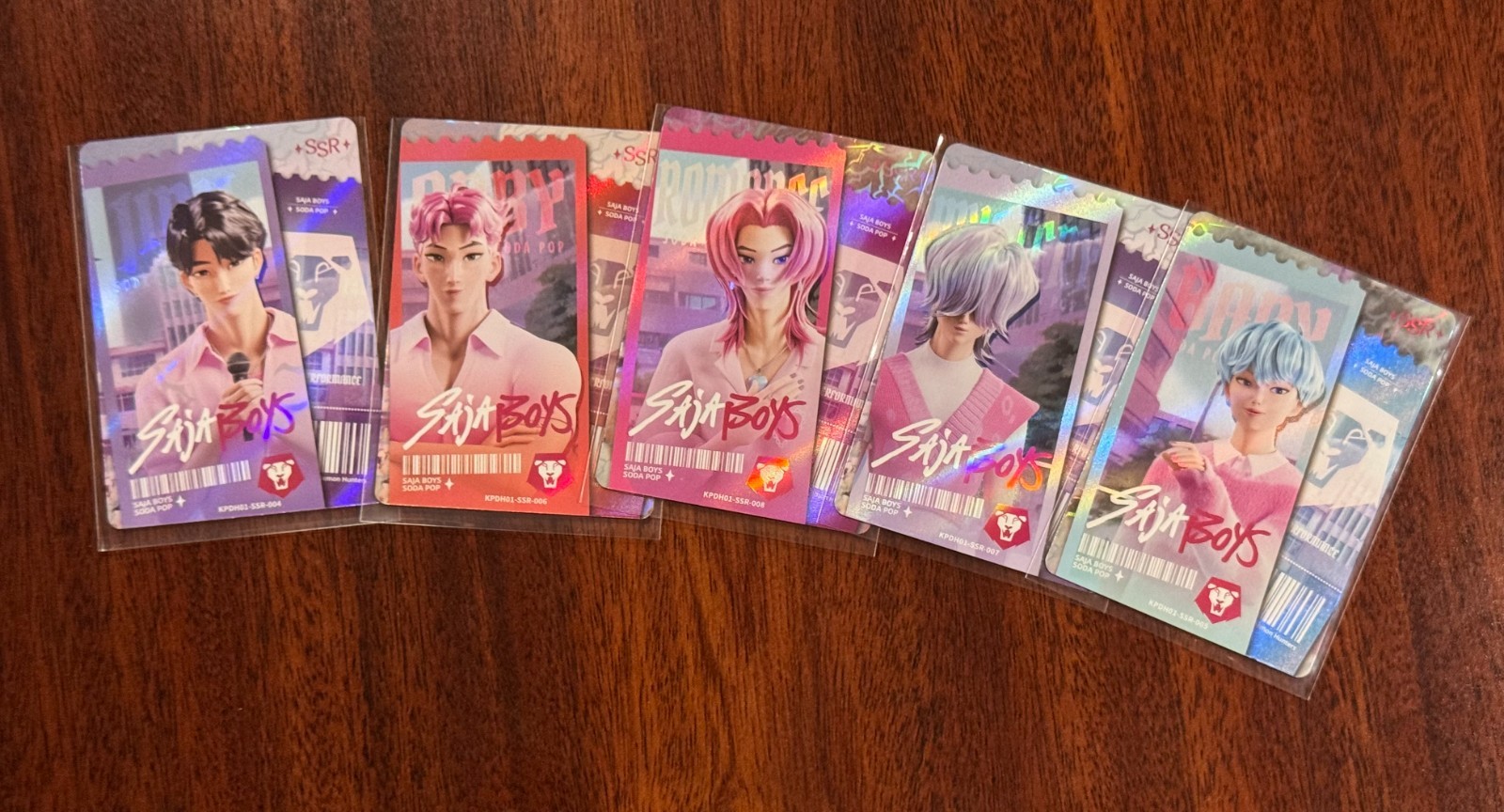 2026 Kayou Kpop Demon Hunters Trading Cards Saja Boys SSR Set of 5