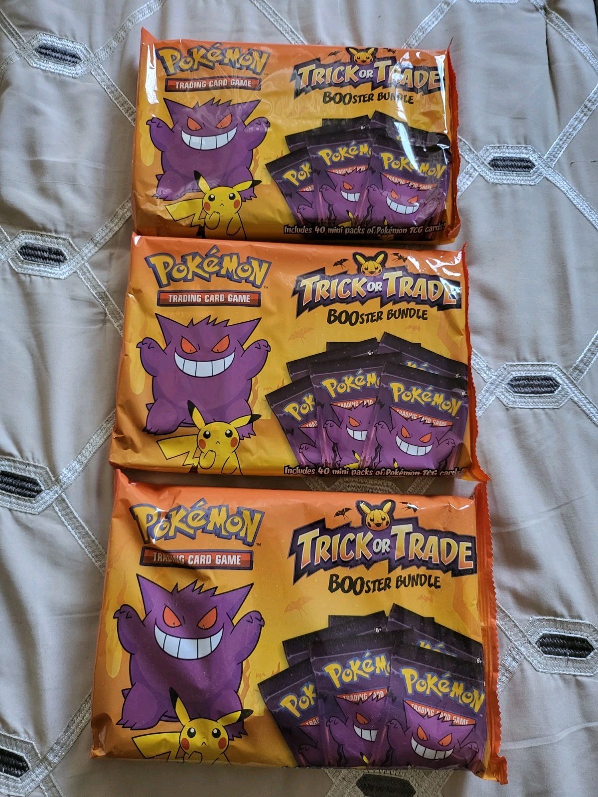 3 x Pokemon TCG Trick or Trade BOOster Bundles Sealed Halloween 2022