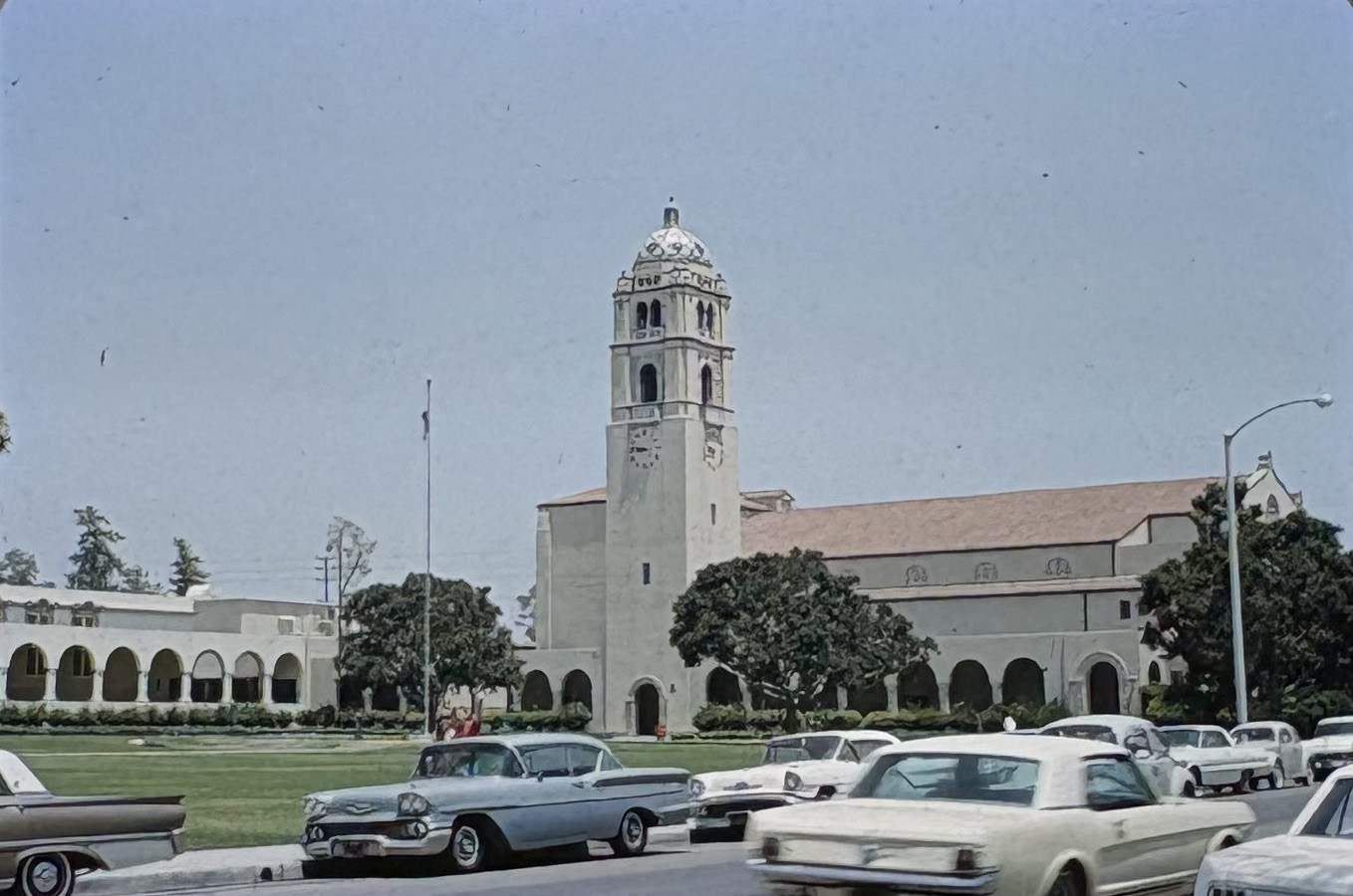 S398 CA California Fullerton High School Orange County 35 MM Slide Photo