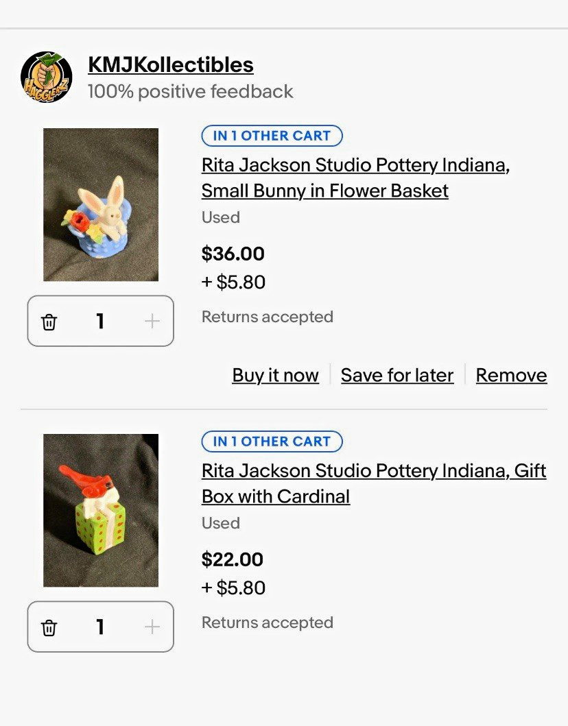 RESERVE FOR EMFO_54 Rita Jackson Studio Pottery Bundle