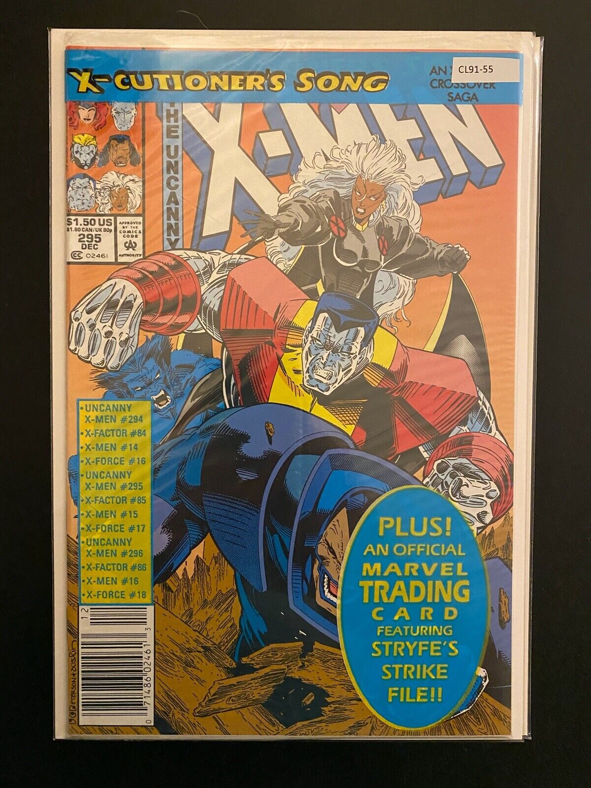 Uncanny X-Men #295 1992 Newsstand Sealed High Grade 9.4 Marvel Comic CL91-55