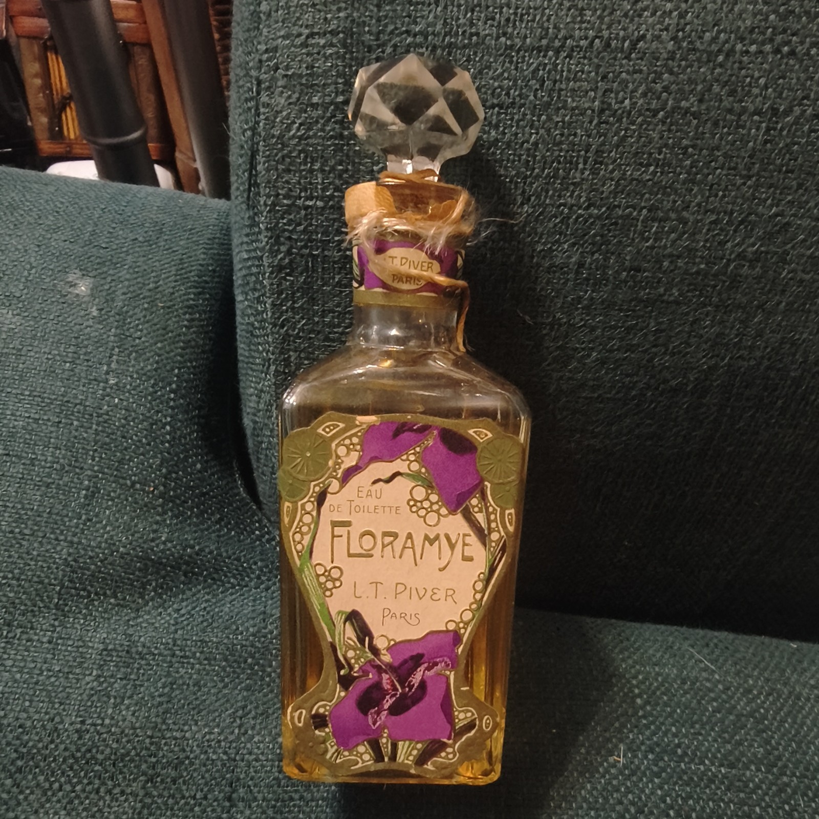 RARE Antique 1905 L.T. PIVER PARIS FLORAMYE Eau de Toilette  Unopened Flacon