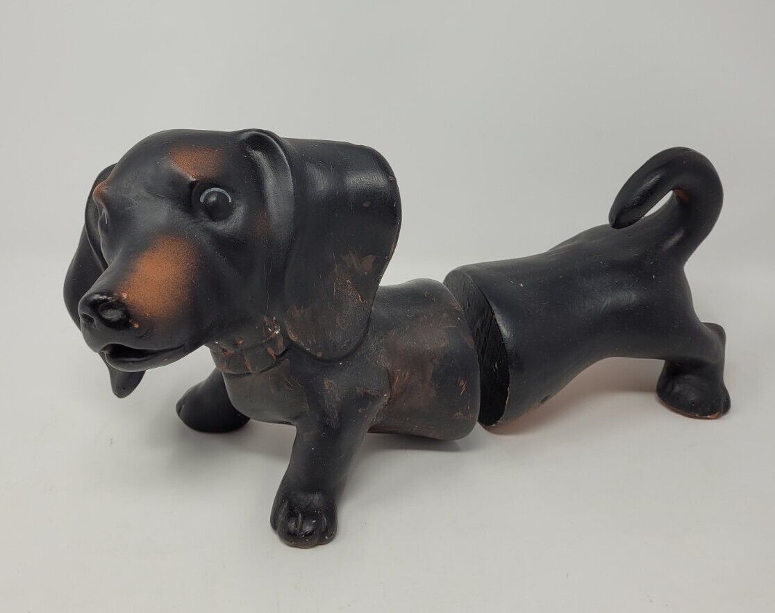 Vintage Daschund Dog Bookends Ceramic Weiner Dogs Book End Retro Mid Century 