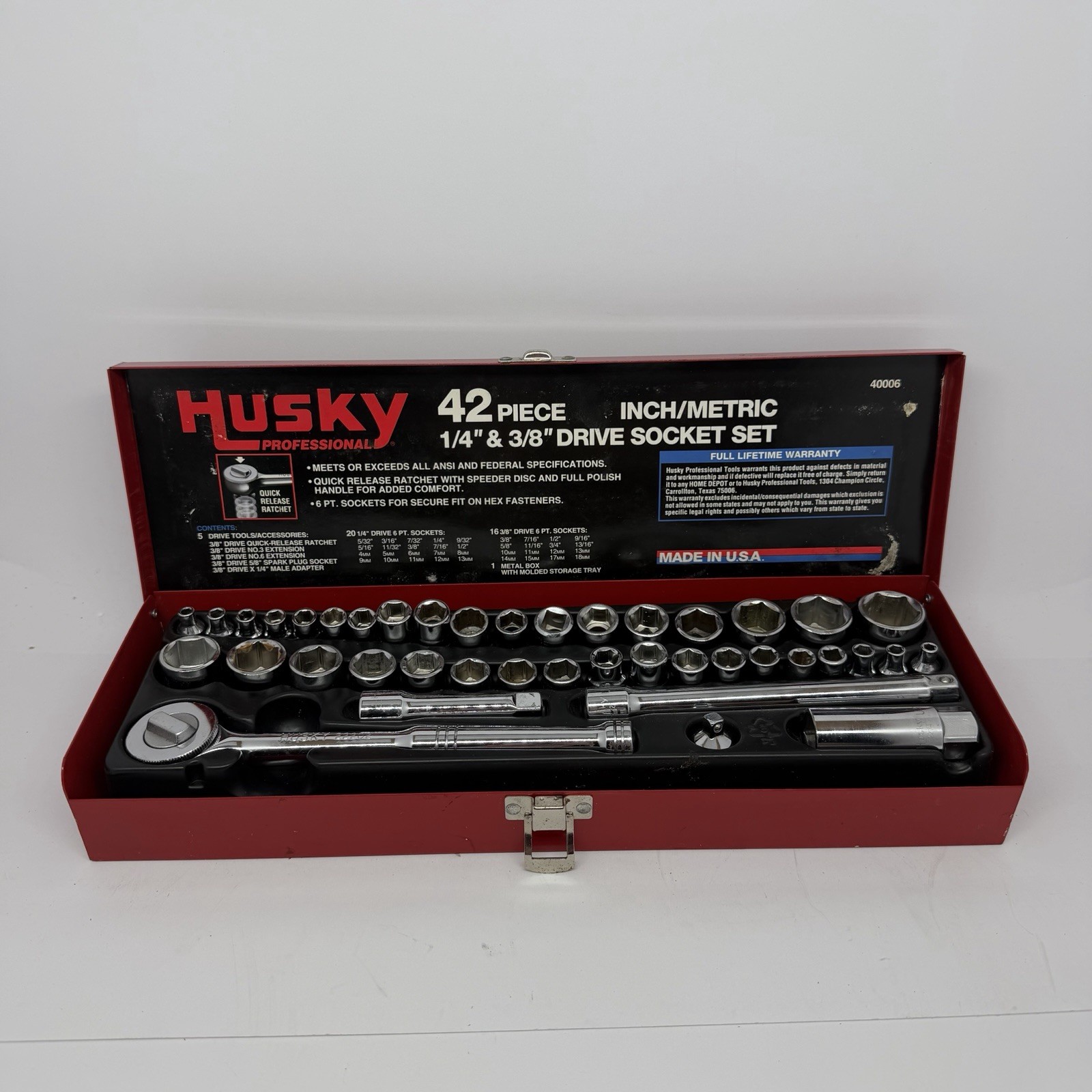 Husky Professional 42 Piece 1/4\ Husky Professional 42 Piece 1/4\
