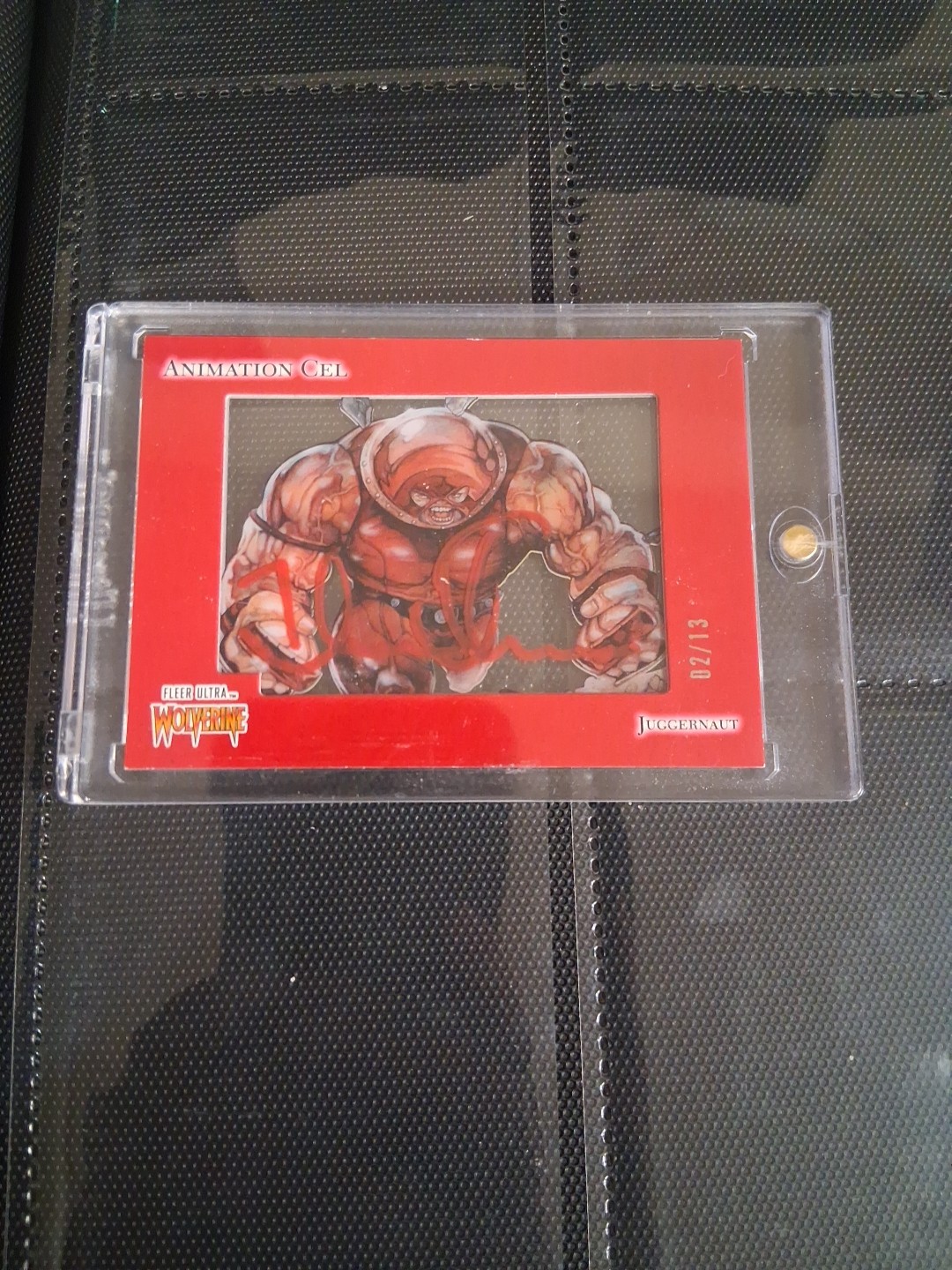 Juggernaut  - 2023 Fleer Ultra Wolverine #36 Red Autographs /13