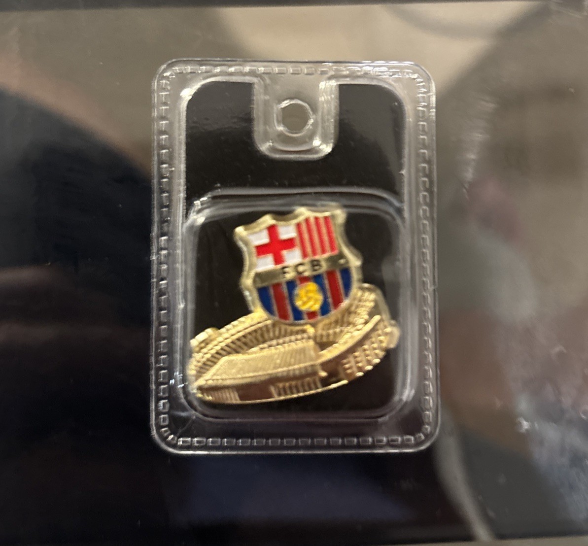 Official RARE FCB Barcelona Gold Pin Badge FIFA World Cup NIB New ⭐️ GEM