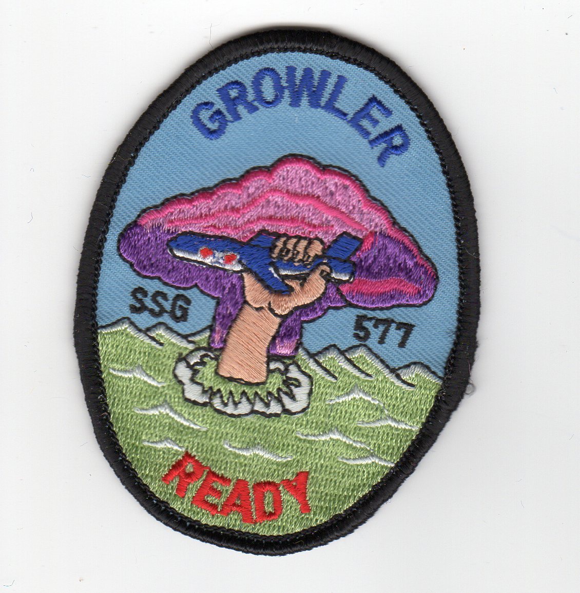 USS Growler SSG 577 - 3 Inch Crest BC Patch Cat No c5218