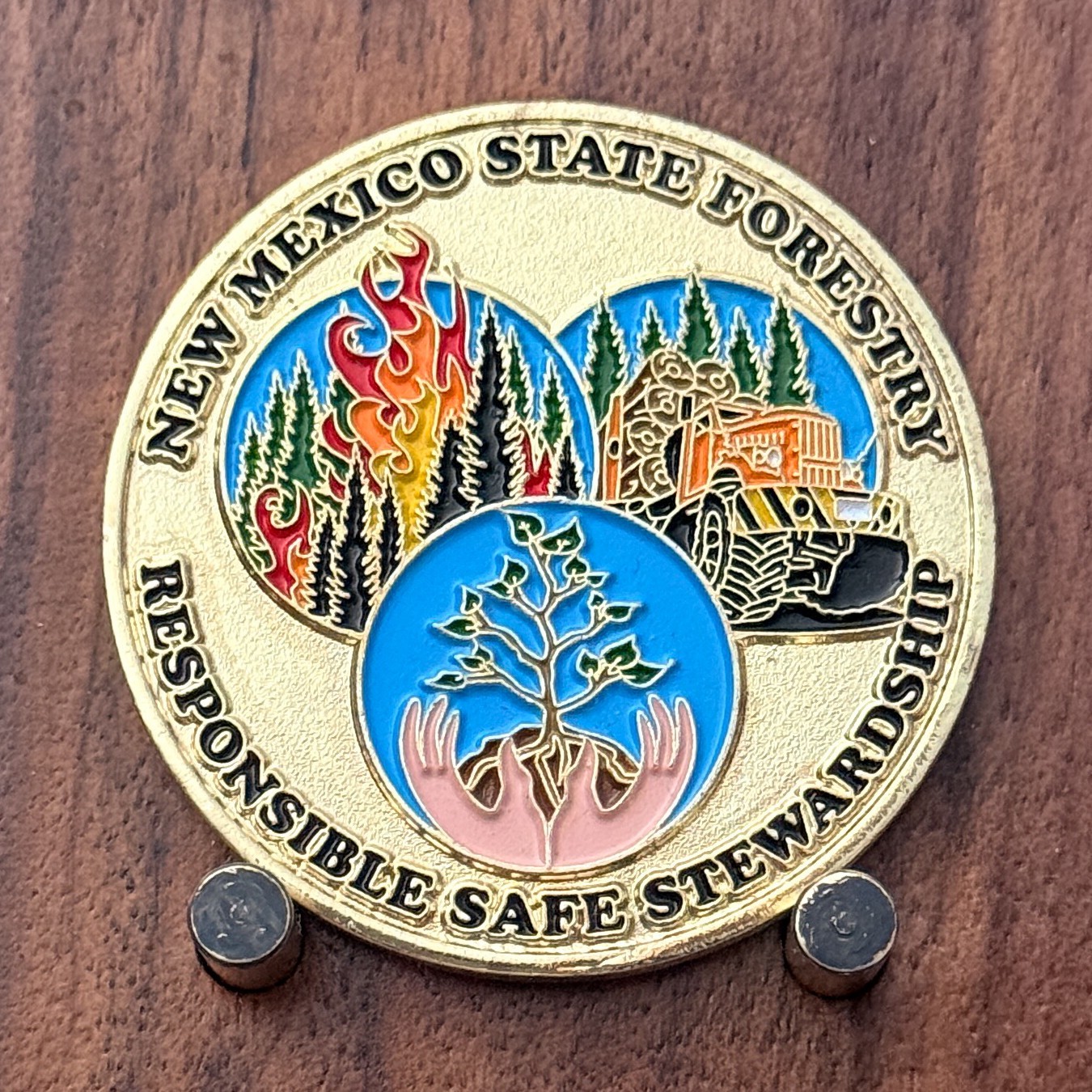 New Mexico State Forestry Wildfire Stewardship Challenge Coin  1#50