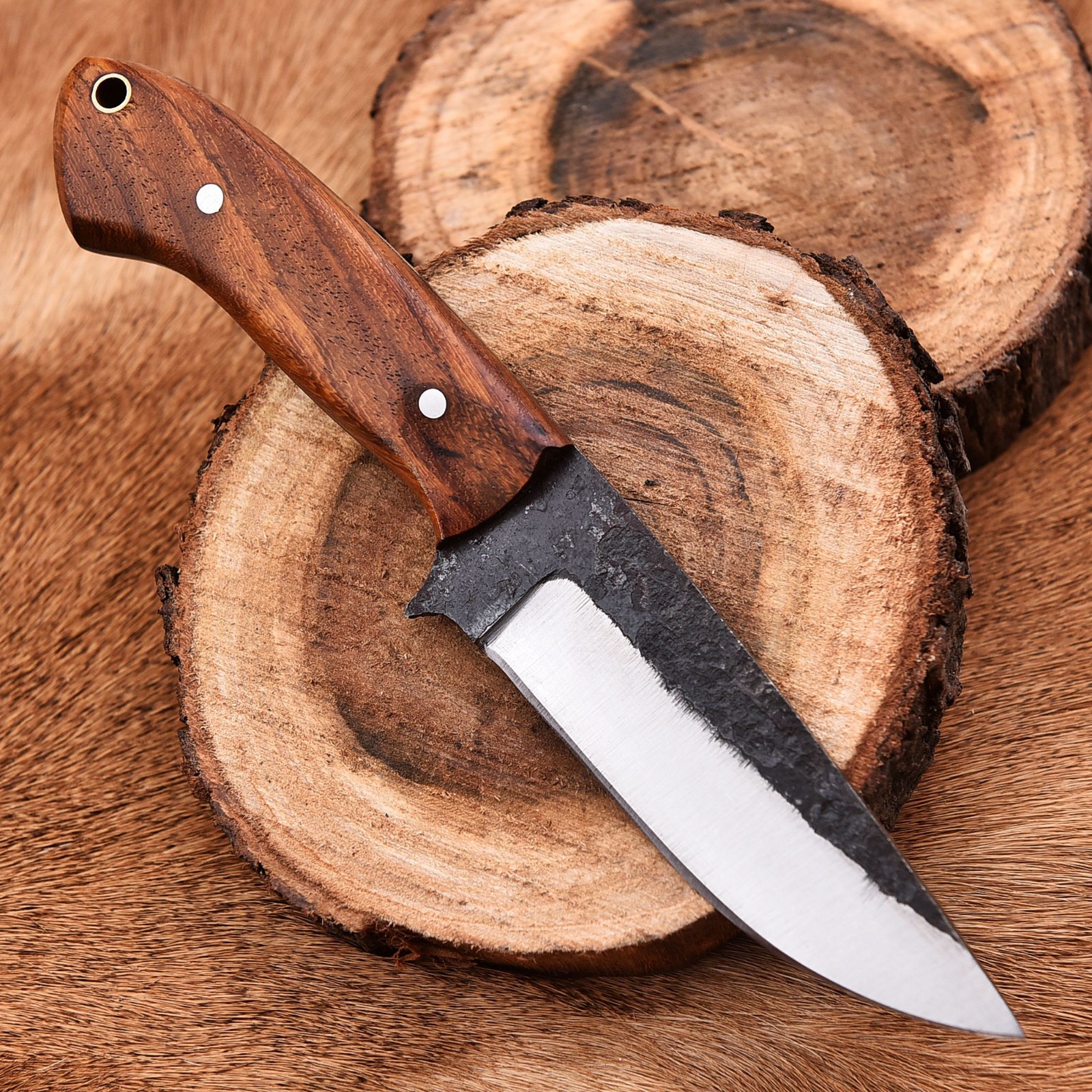 Full Tang Handmade High Carbon 1095 Steel Blade Skinning Hunting Knife 2926