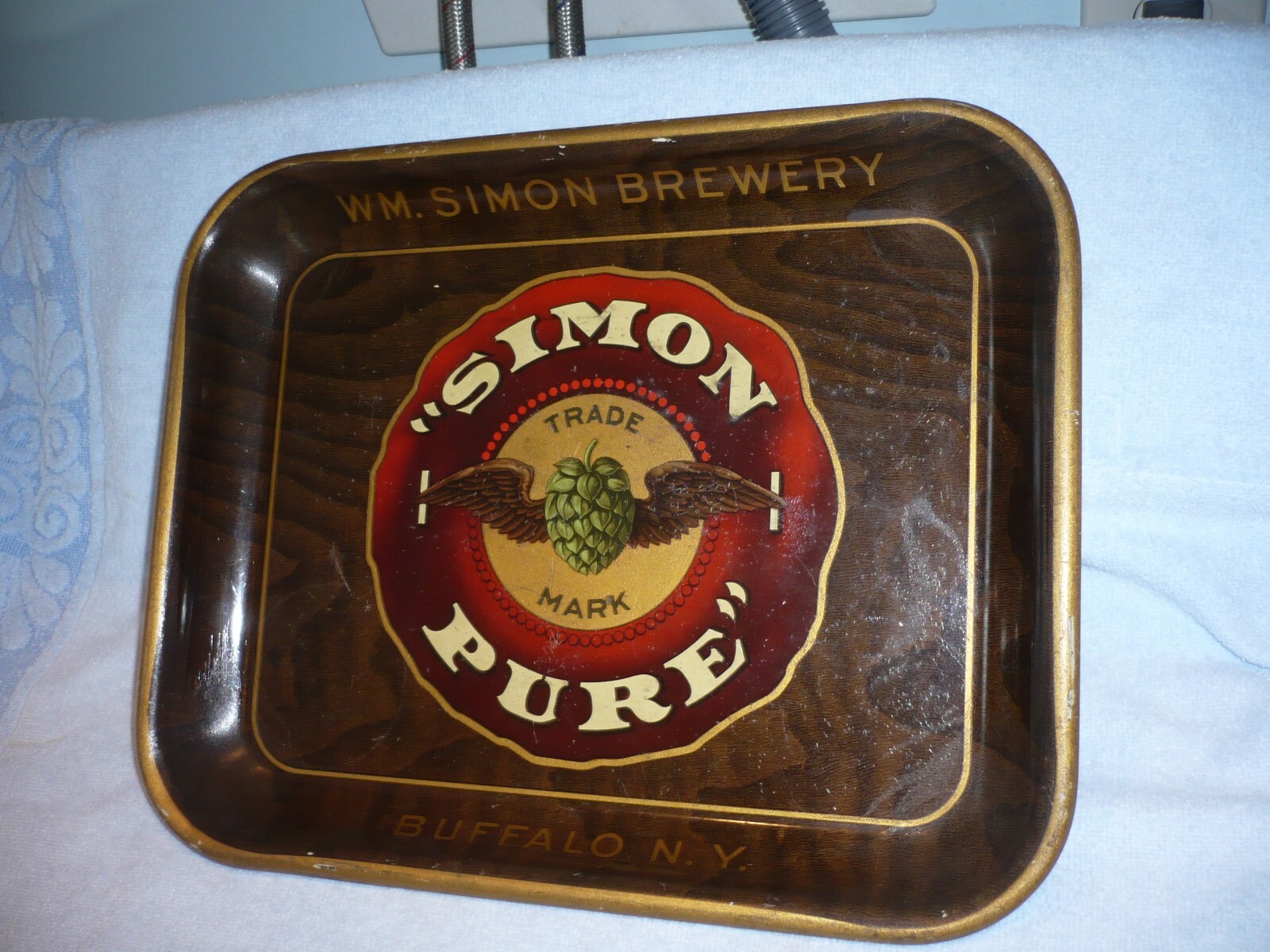 VINTAGE WM. SIMON BREWERY BUFFALO NY BEER TRAY  pre pro