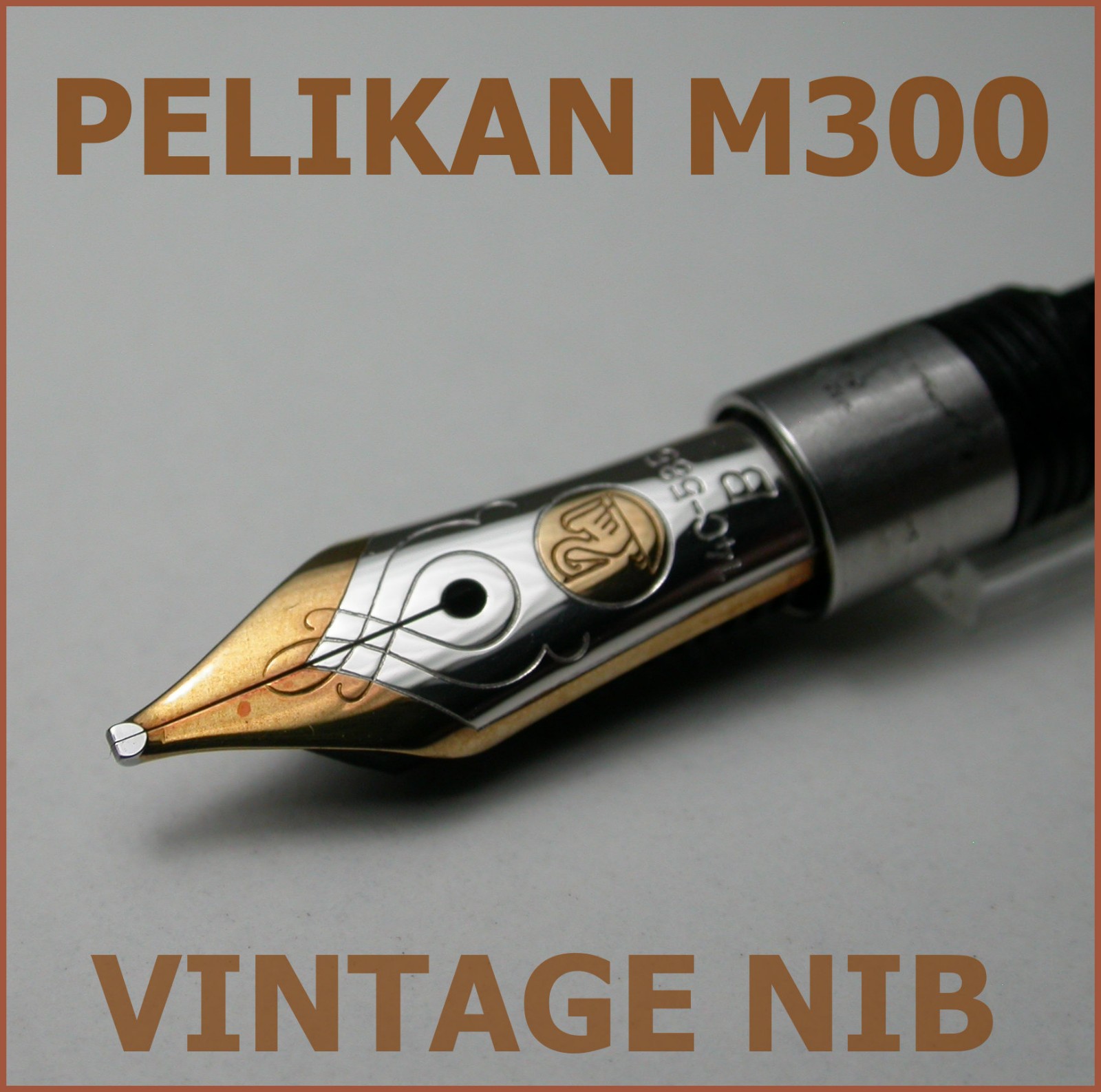 PELIKAN M300 NIB 14C 585 GOLD B TWO CHICKS OLD STYLE VINTAGE PART FOUNTAIN PEN