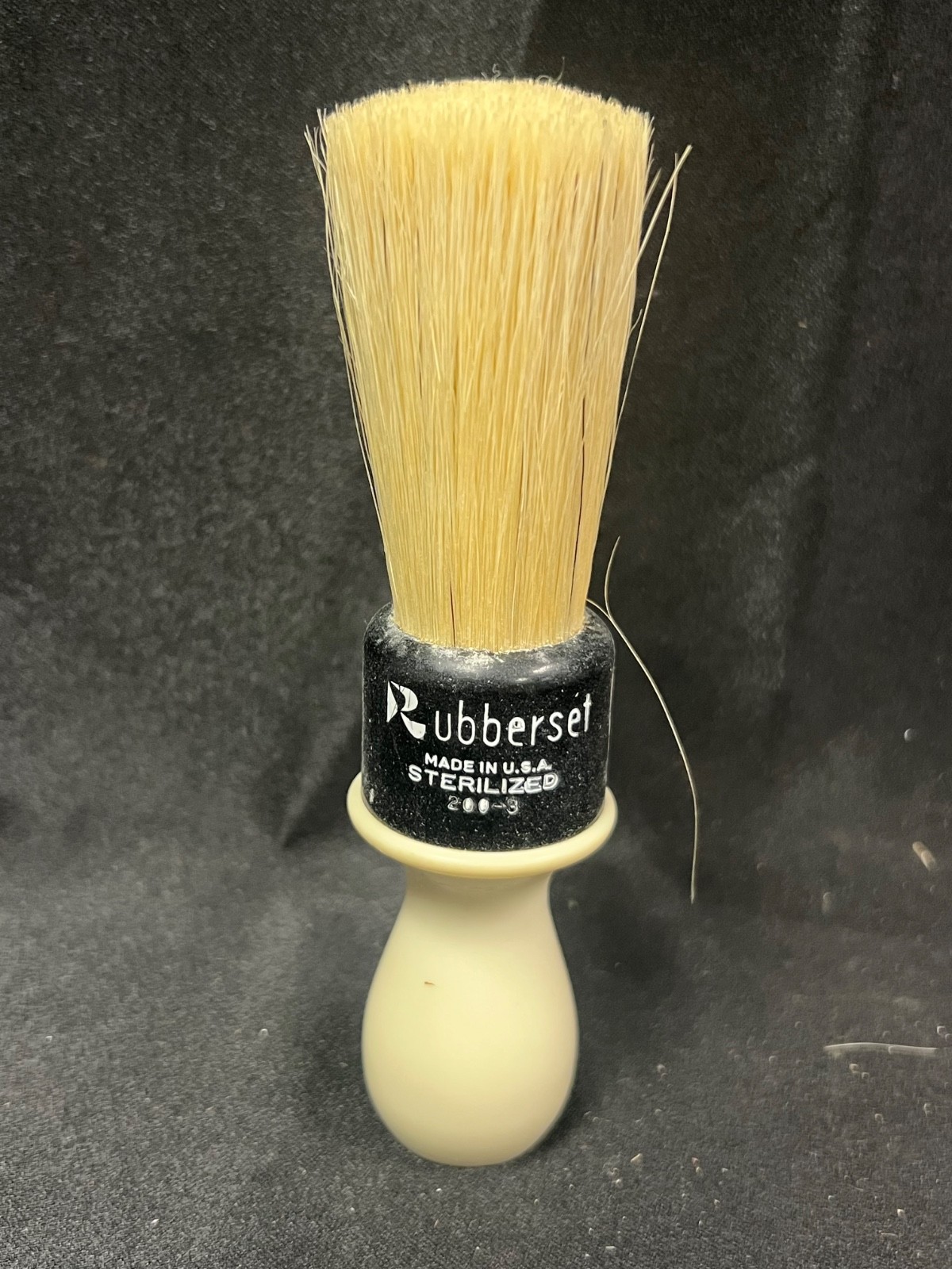 Rubberset Vintage Sterilized Shaving Brush 200-3 Boar Hair  Made in USA