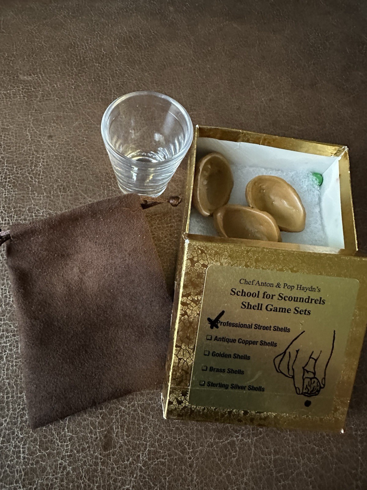 School For Scoundrels Street Shells With Custom Shot Glass