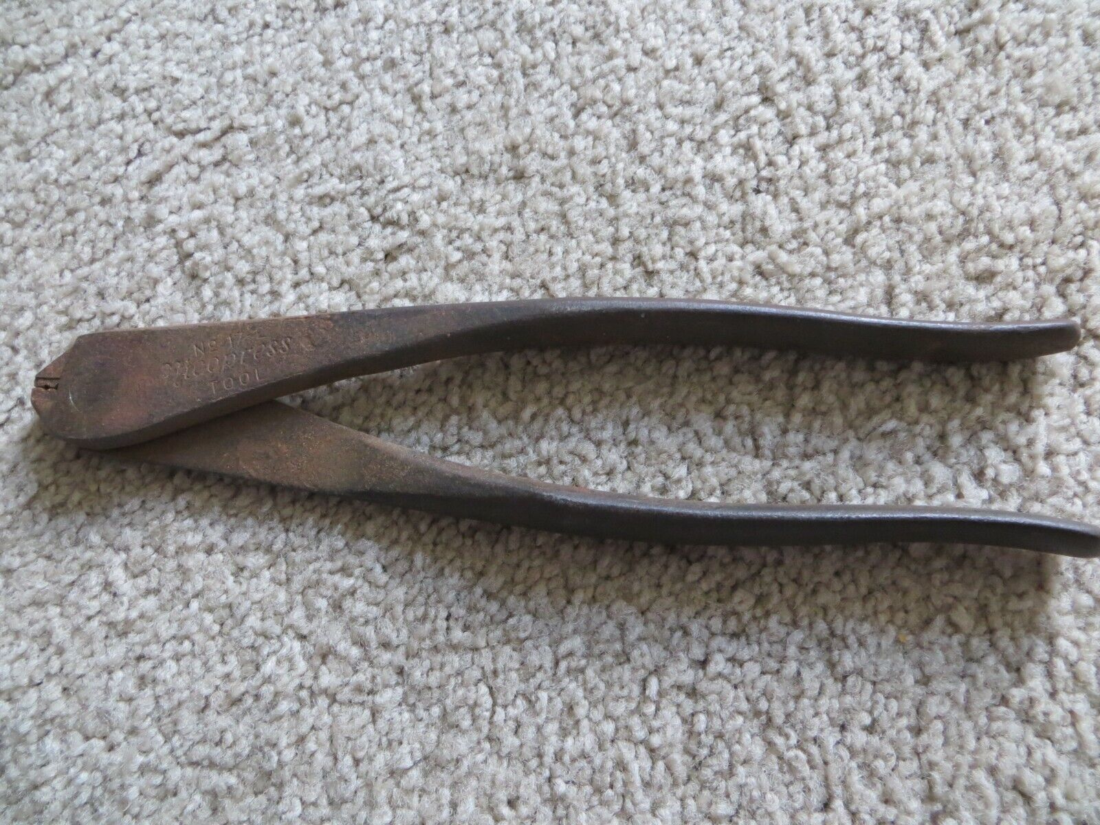 VINTAGE NICOPRESS CRIMPING PLIERS NO. 17-2 TOOL THE NATIONAL TELEPHONE SUPPLY CO
