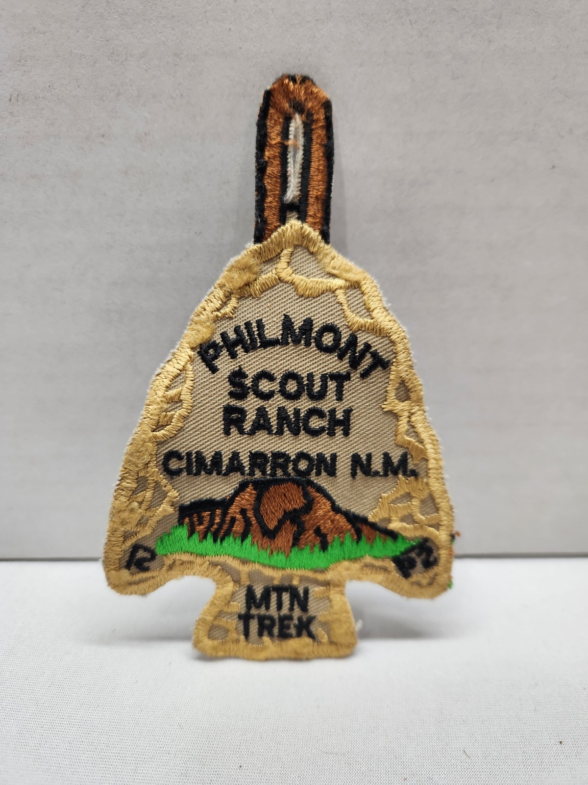Vintage PHILMONT RANCH Mountain Trek Boy Scout Arrowhead PATCH MTN Cimarron 