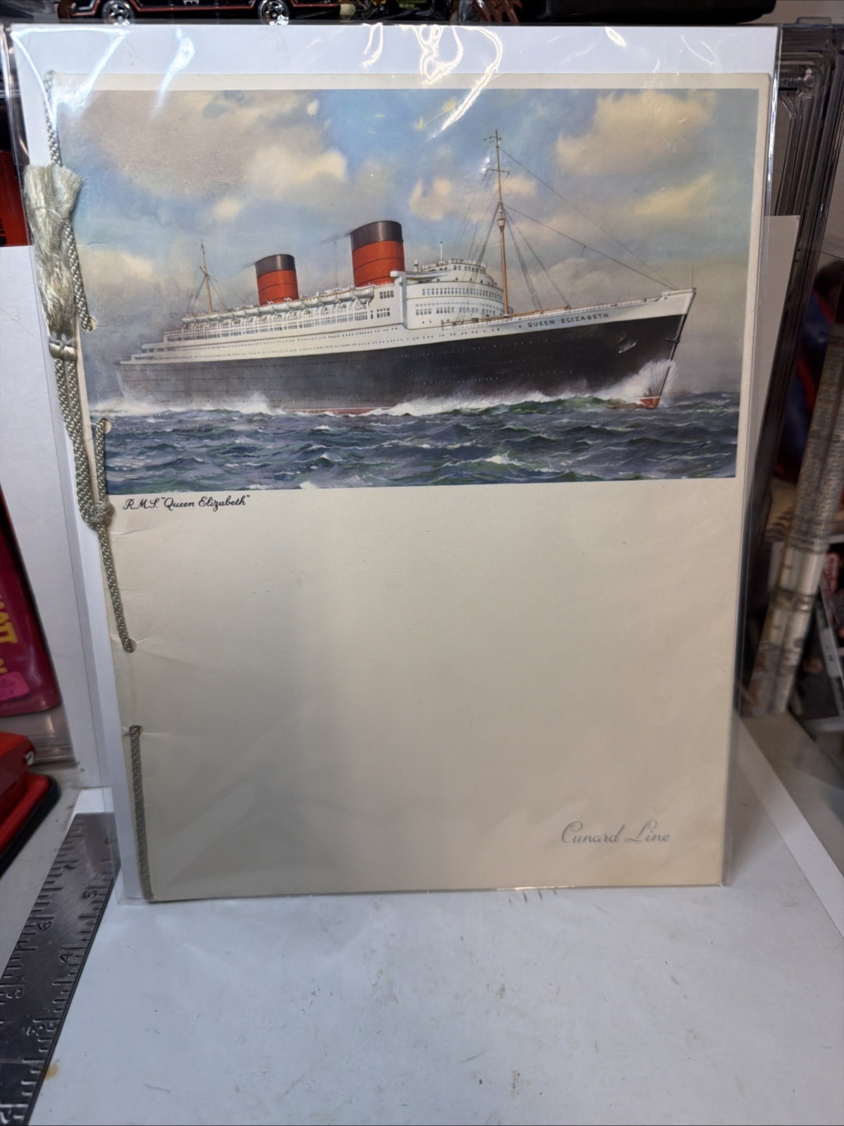 MBH64 Cunard Gala Dinner Menu Sept. 22, 1956 RMS \ MBH64 Cunard Gala Dinner Menu Sept. 22, 1956 RMS \