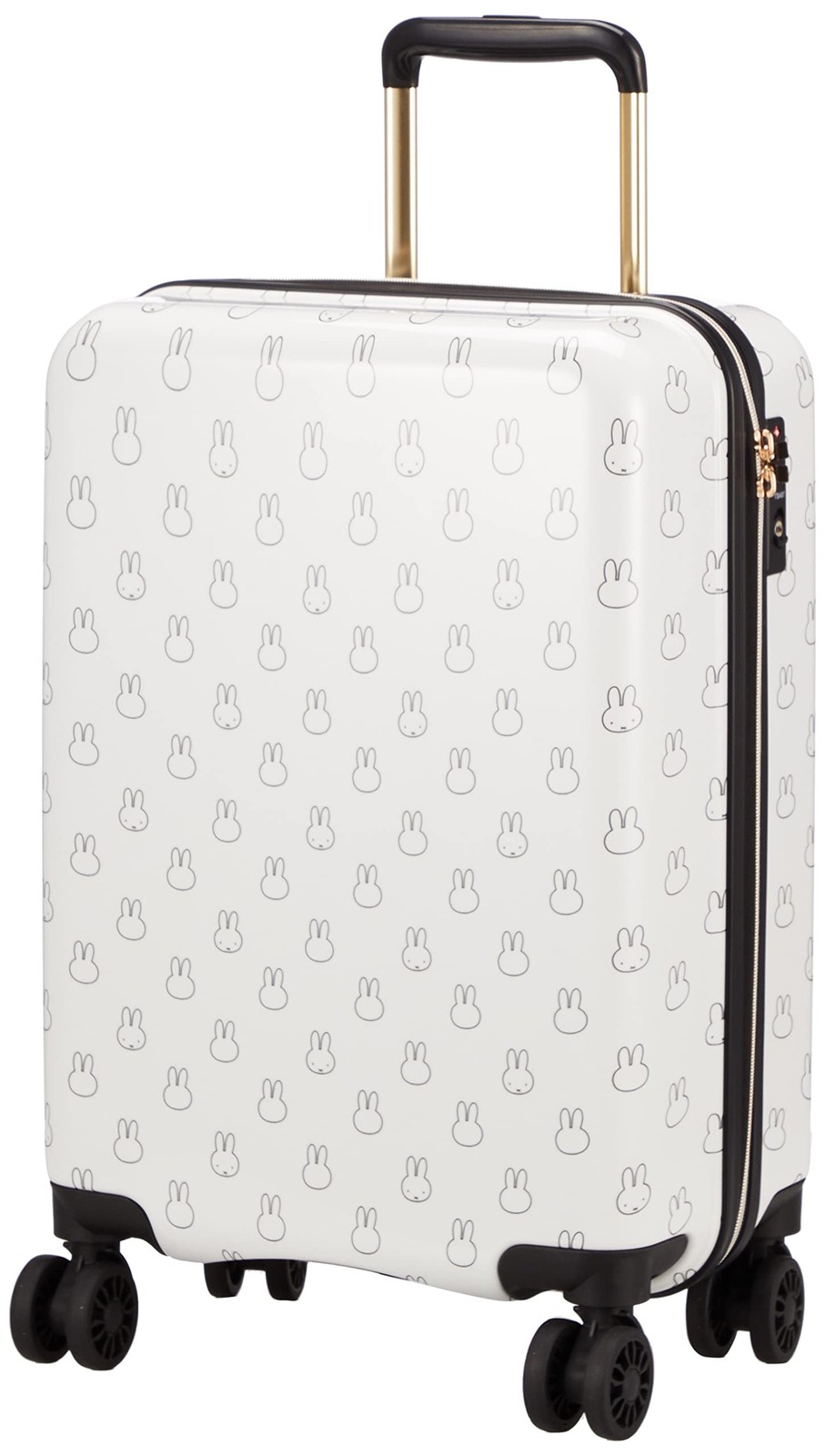 Miffy Carry-on Spinner Suitcase Many Face Pattern 22in TRC2251-49 White Japan
