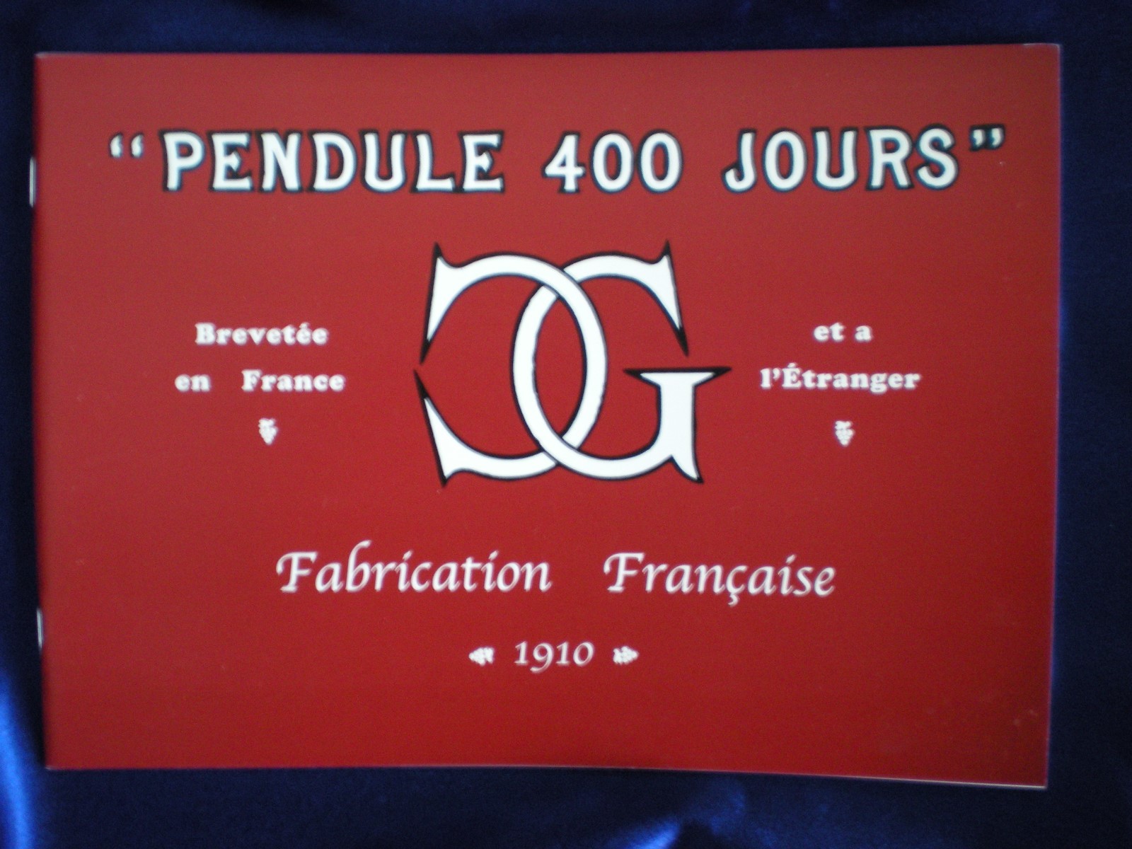 Claude Grivolas 1910 400 Day / Anniversary Clock Catalog Reprint