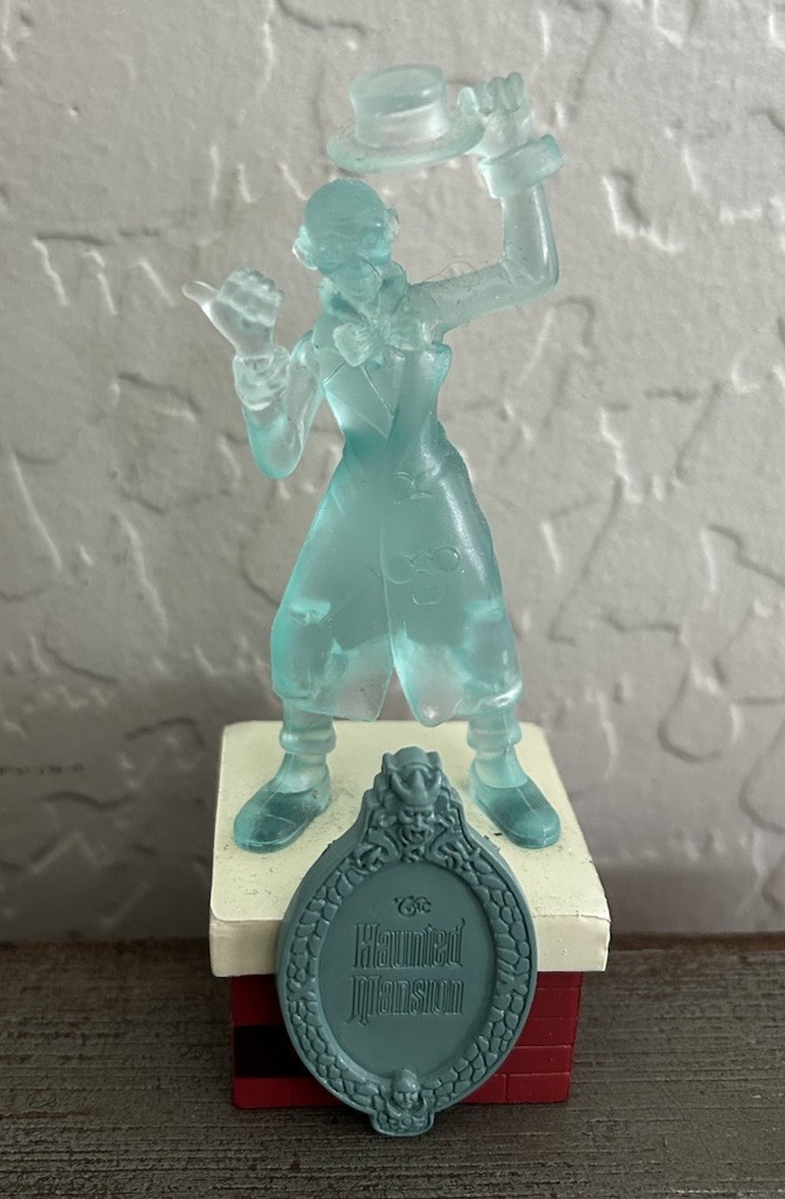 Disney Parks Rare Ezra Haunted Mansion Ride Hitchhiking Ghost 4” Plastic Figure